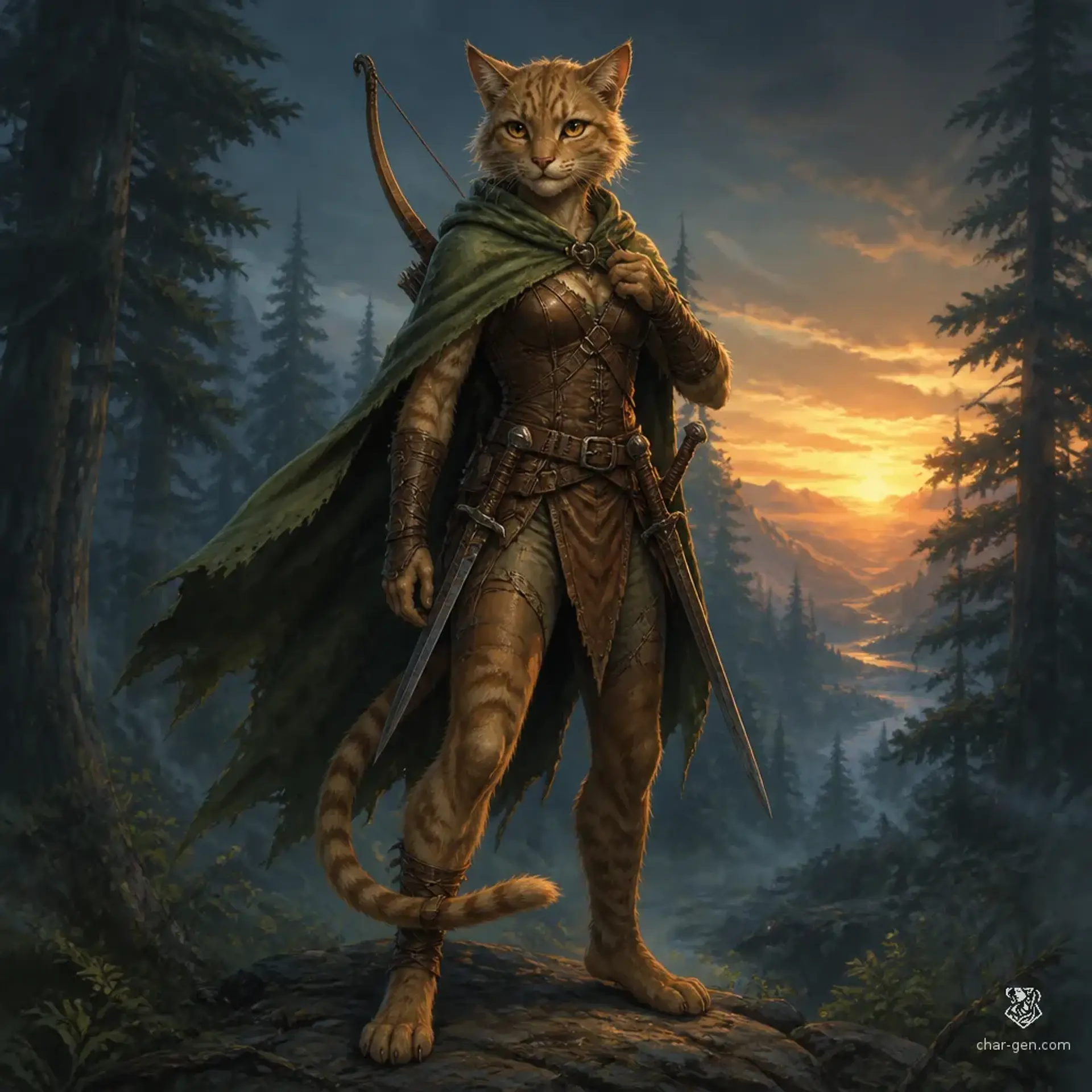 Nesali - AI-generated fantasy Character