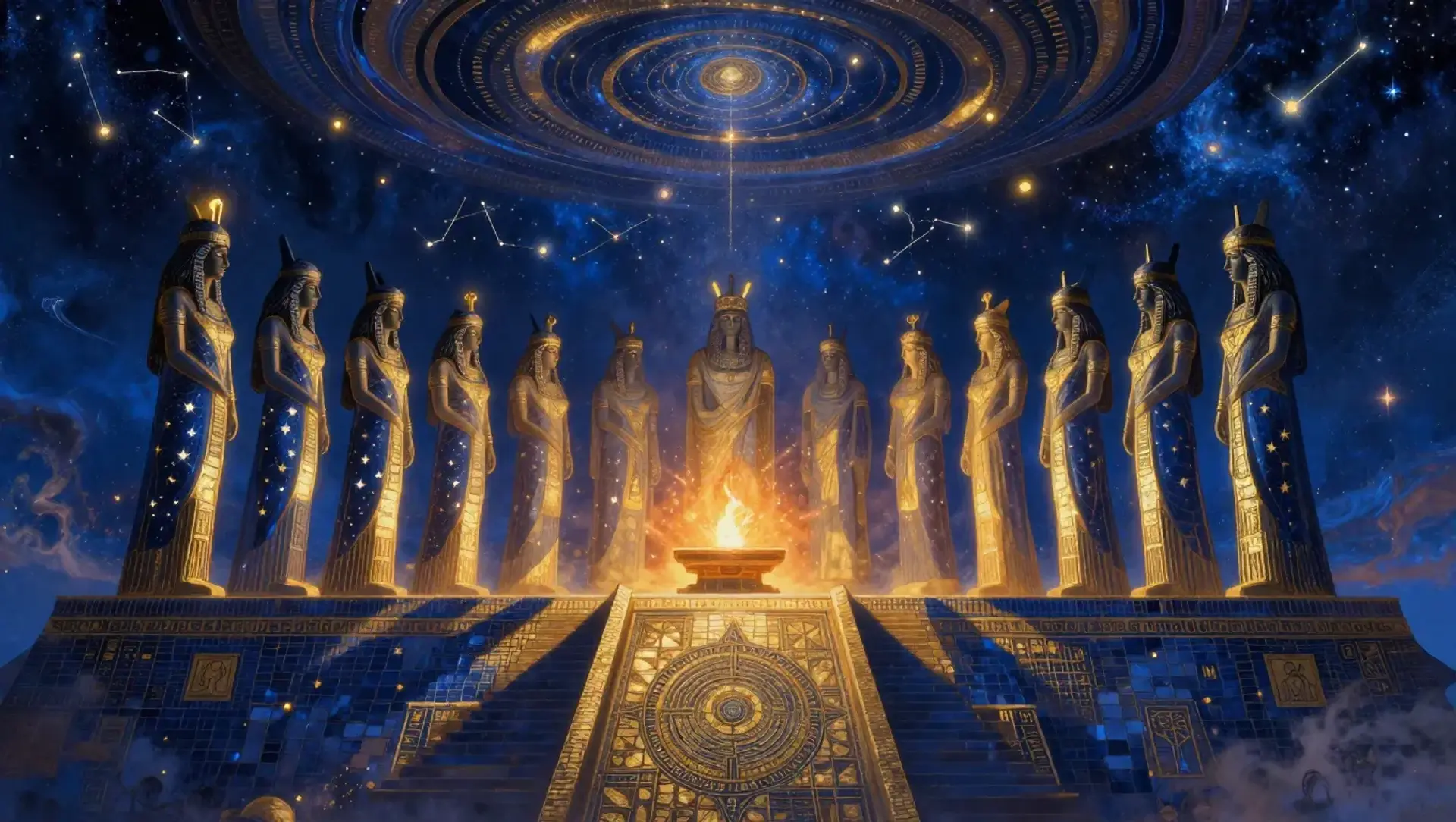 The Scions of Light - AI-generated fantasy Pantheon