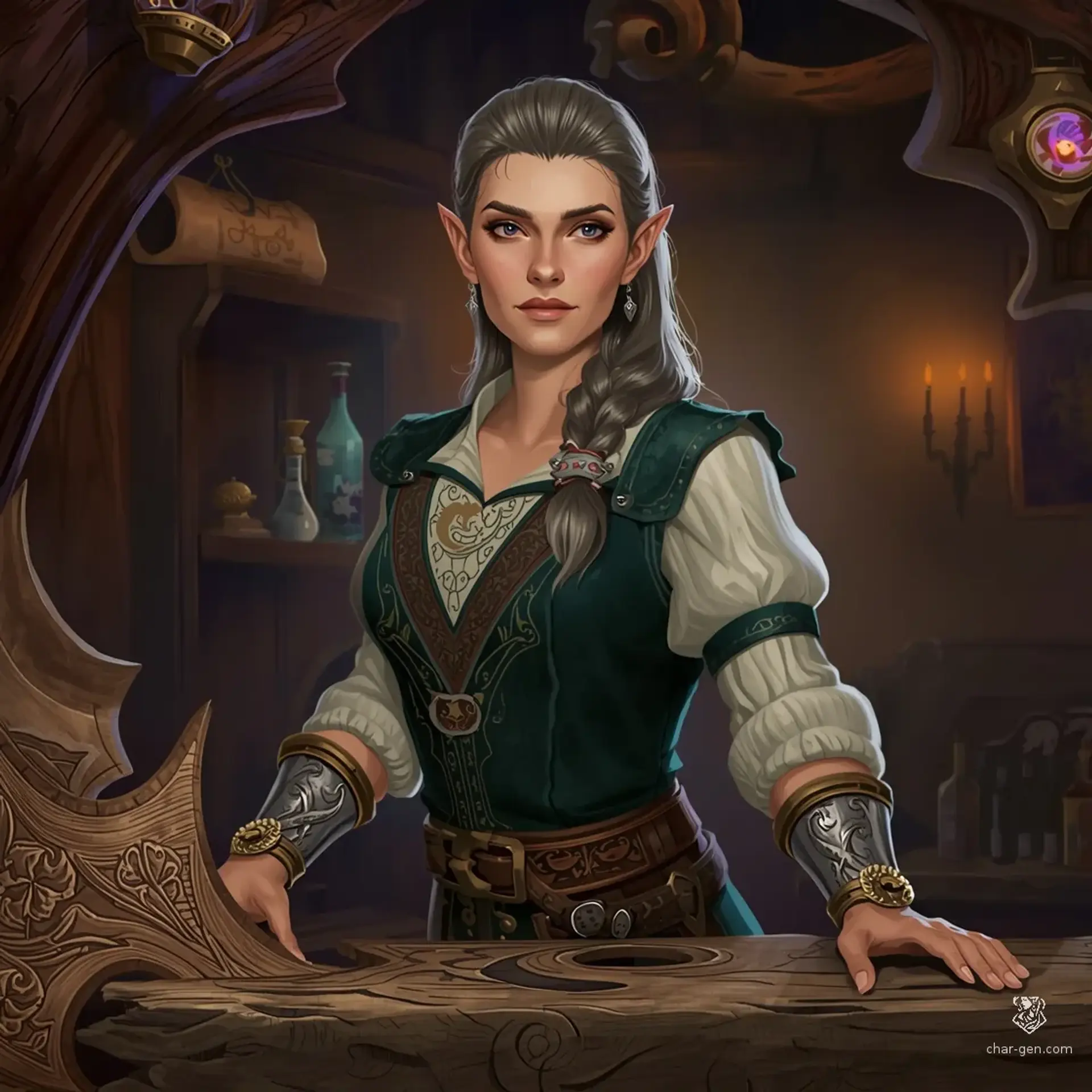 The Halcyon Harborage - AI-generated fantasy Tavern