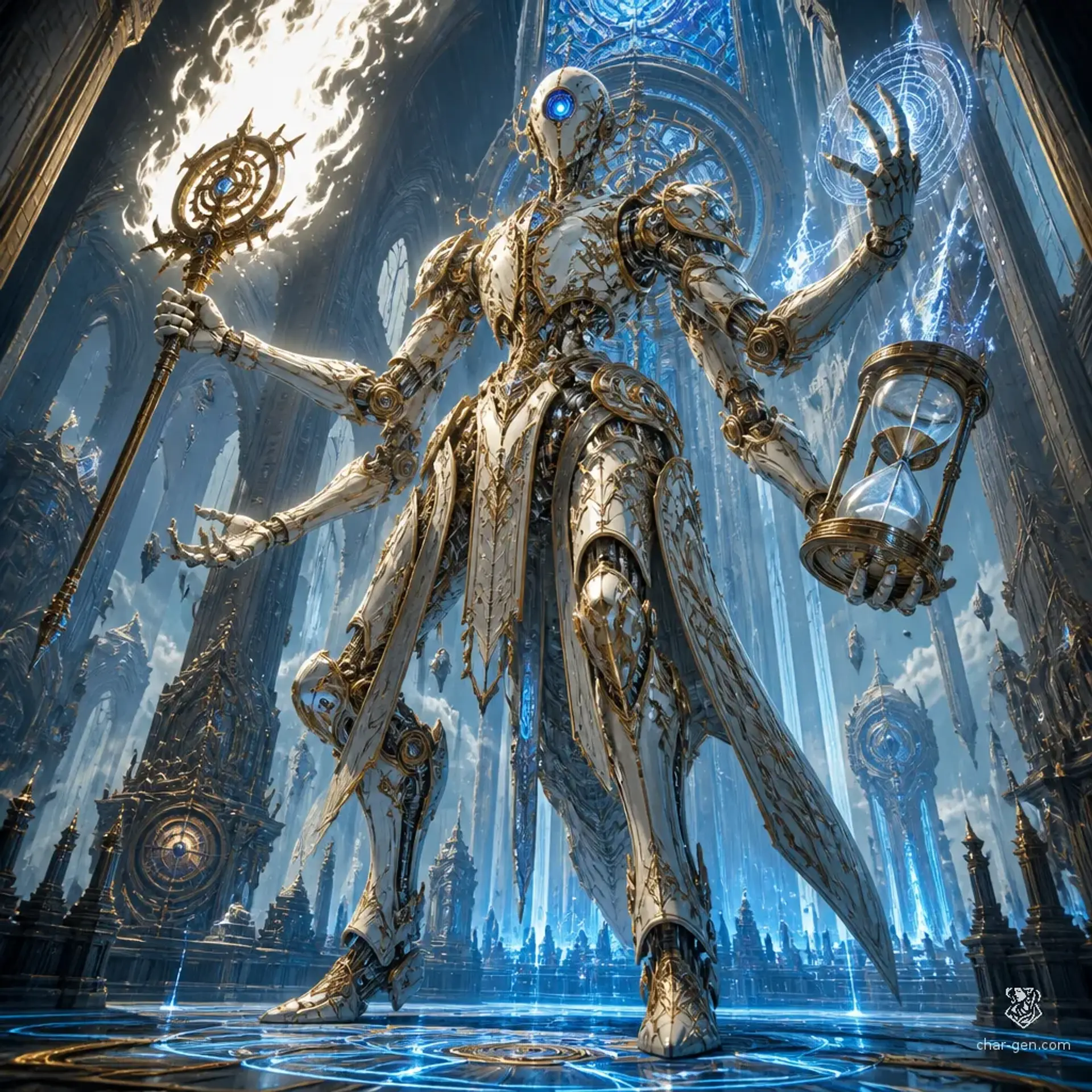 The Iron Oracle - AI-generated fantasy Monster
