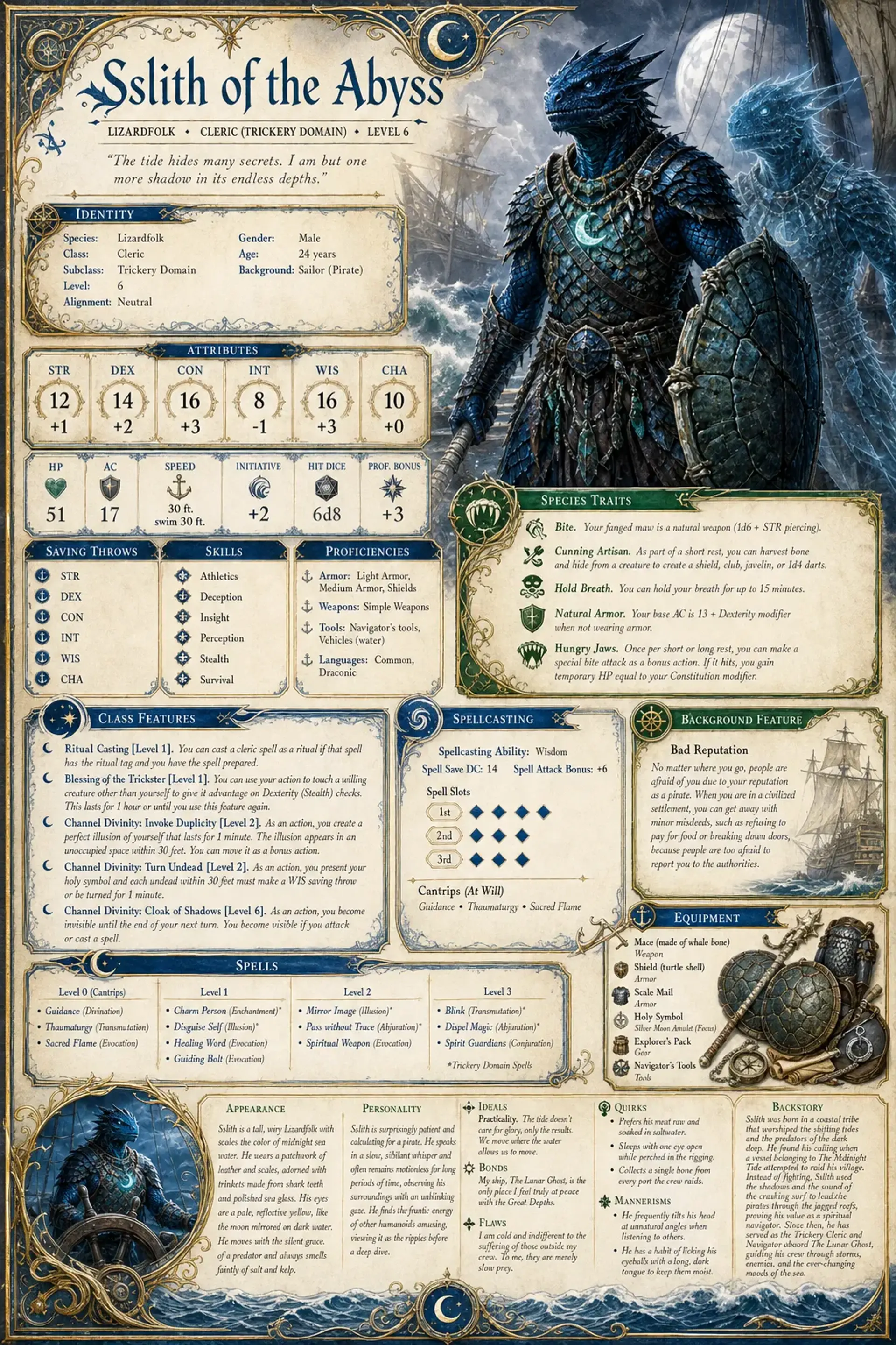 Character Sheet