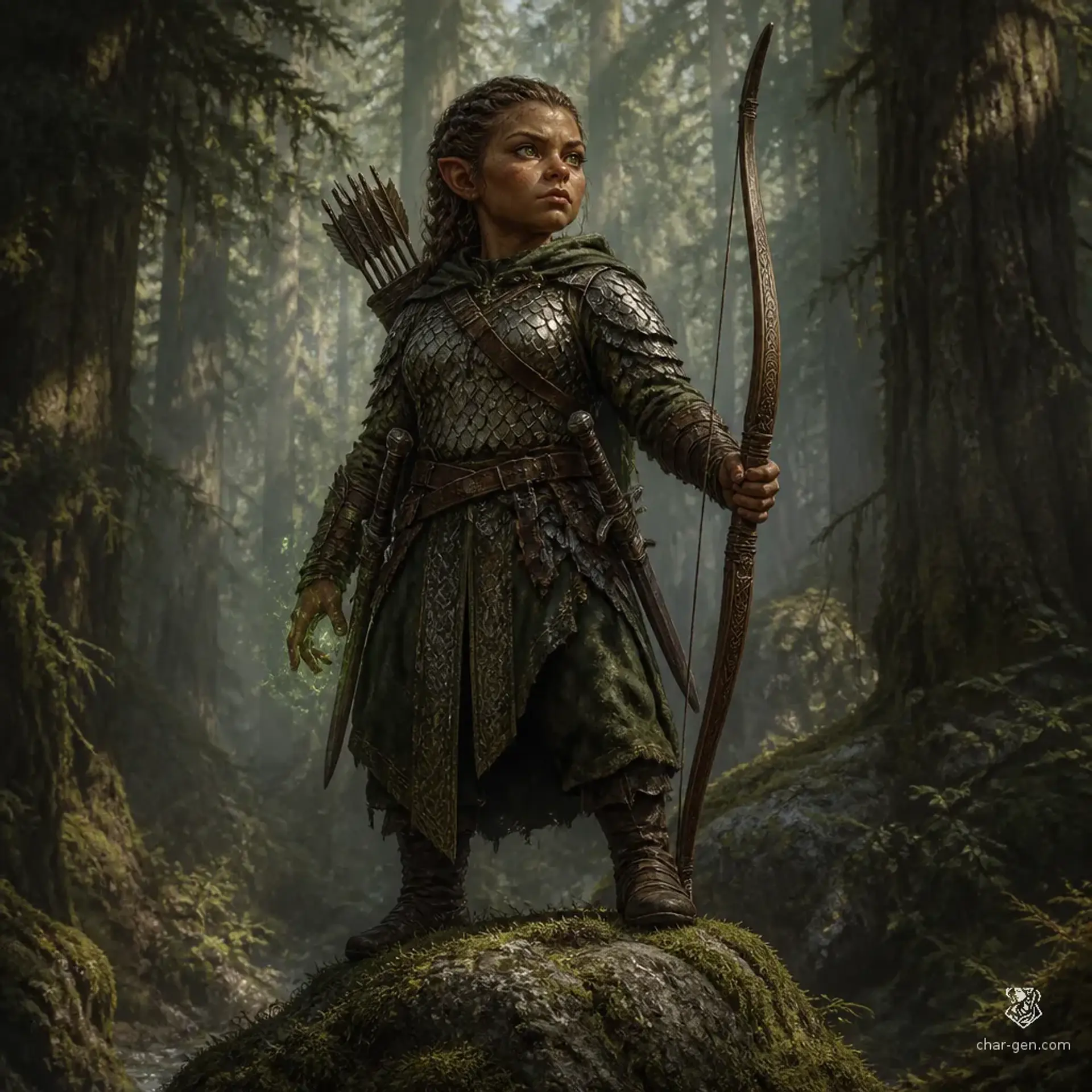 Breena Tealeaf - AI-generated fantasy Character