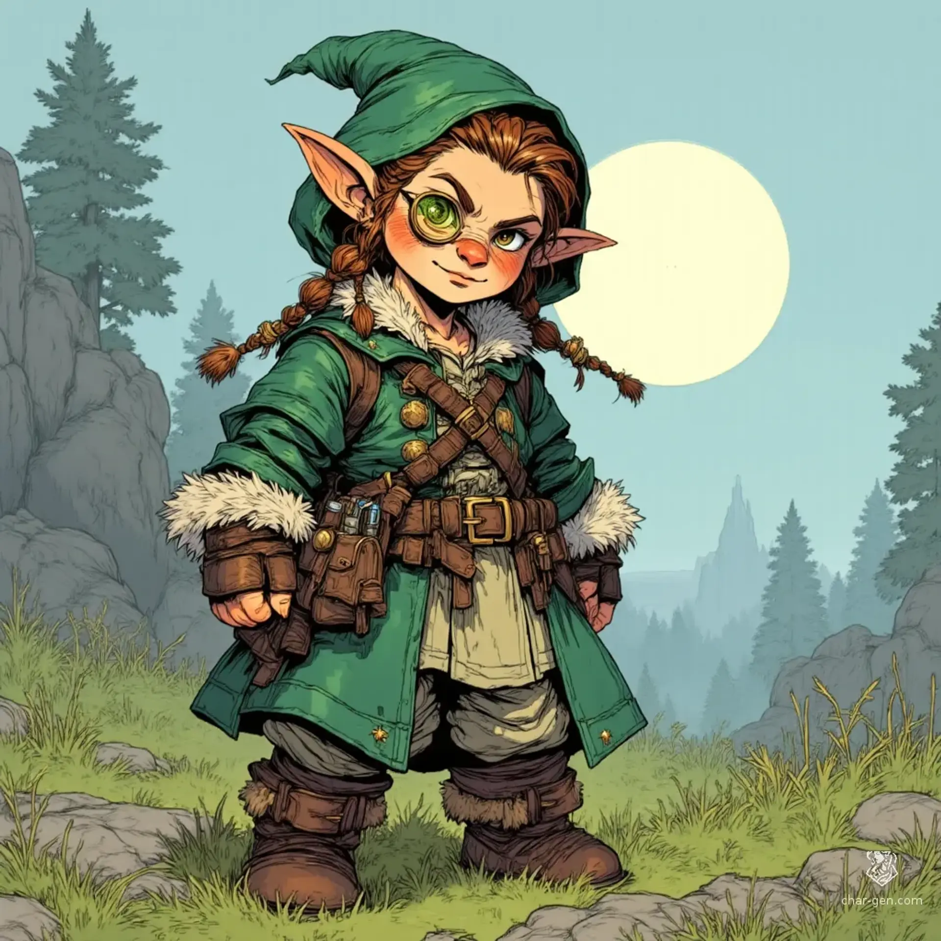 Tilla Brackenroot - AI-generated fantasy NPC