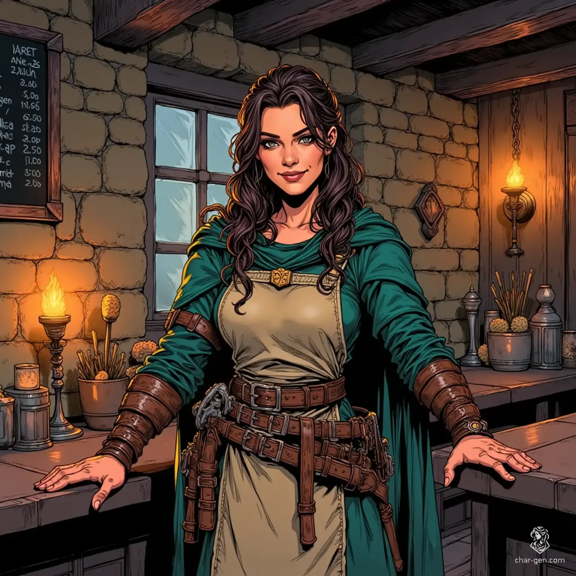 The Honeydrop Haven - AI-generated fantasy Tavern