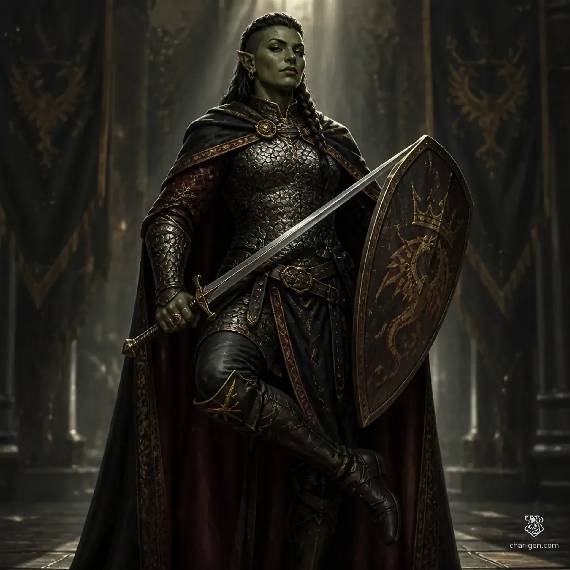Queen Vadrissa Ironthrone - AI-generated fantasy Character