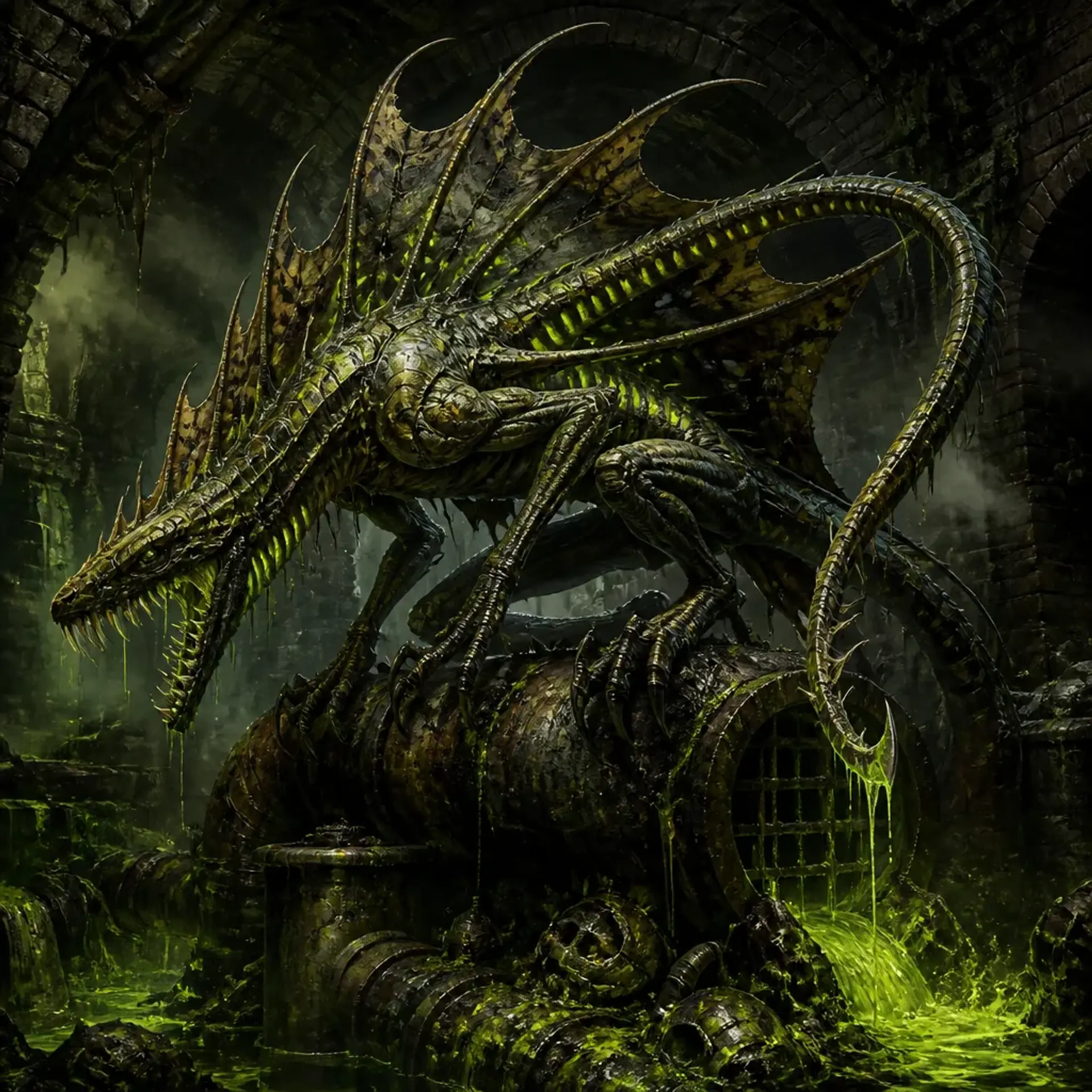 Gloamdrake - AI-generated fantasy Monster