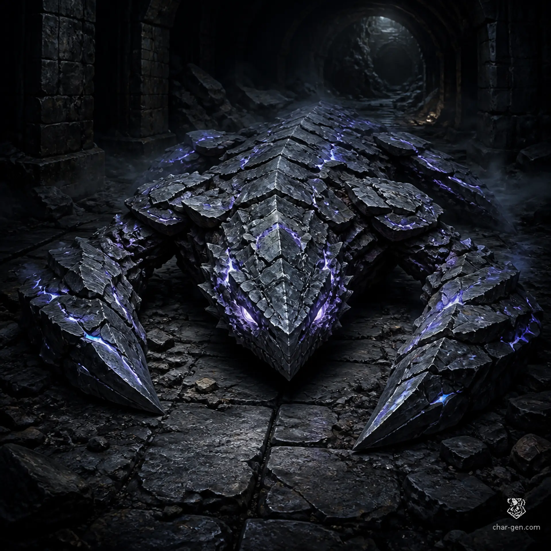 Shale-Stalker - AI-generated fantasy Monster