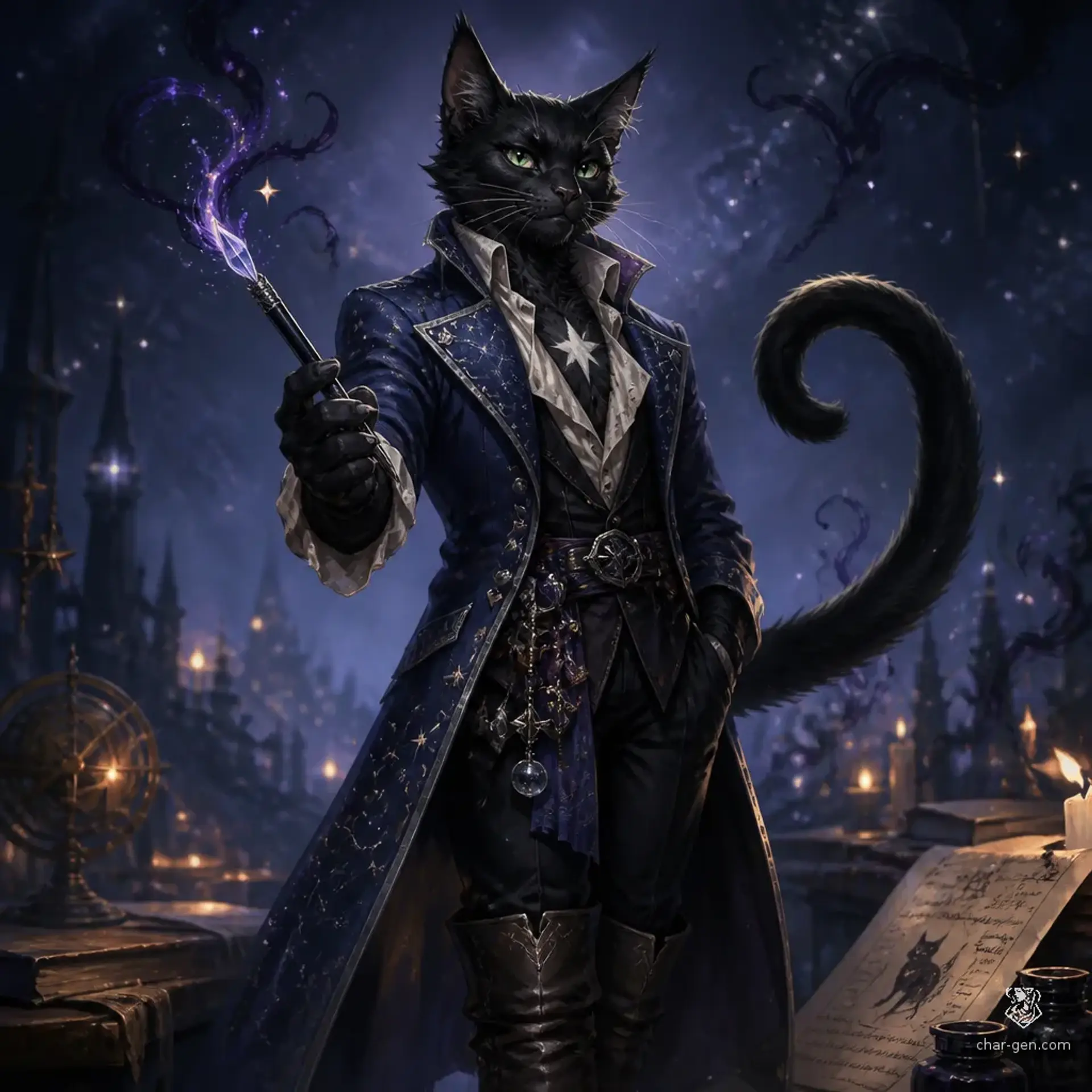 Mr. Mistoffelees - AI-generated fantasy Character