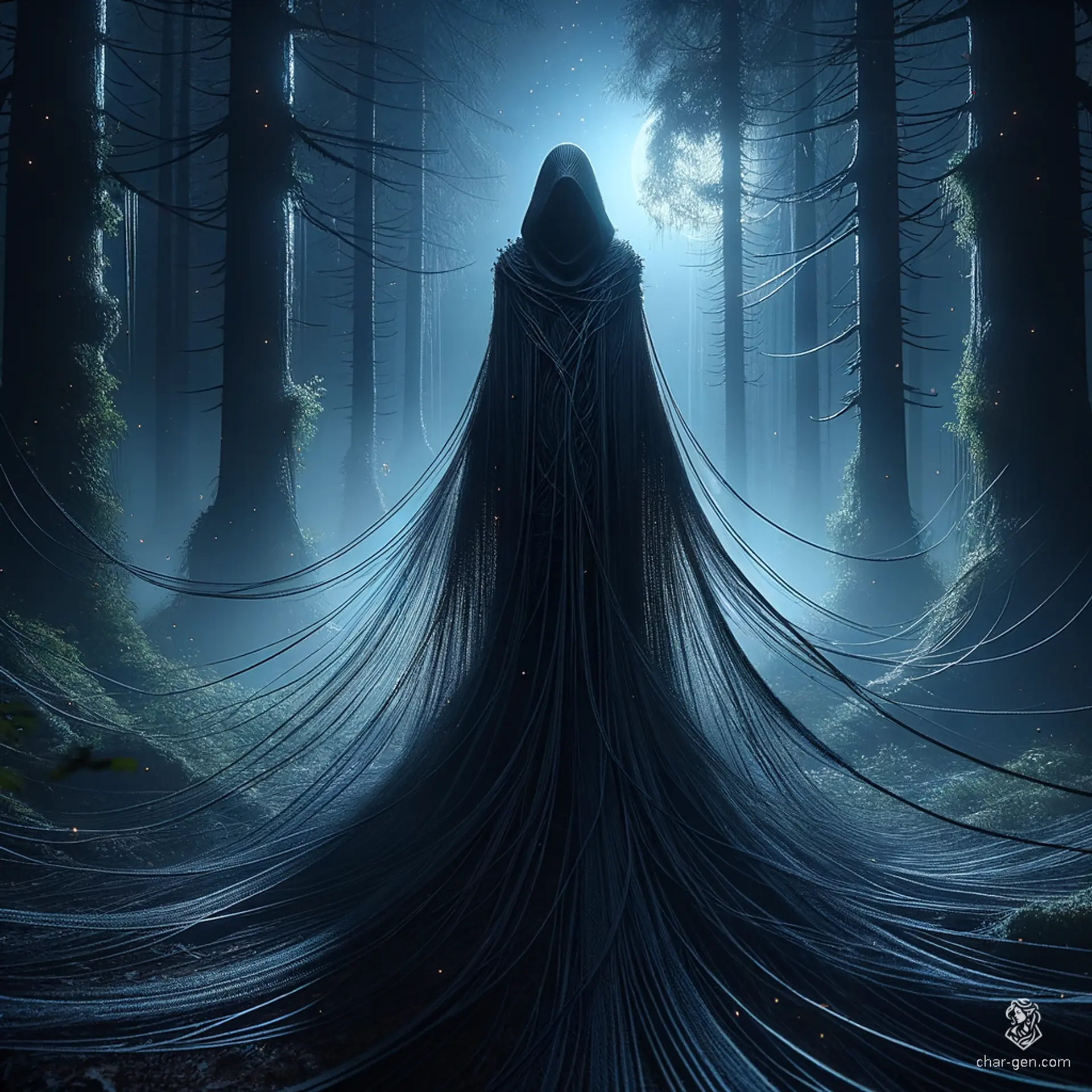 The Shadow Cloak drapes the wearer in an ethereal darkness, swirling with the essence of night. It not only conceals their presence but enhances their vision in dim light, turning them into a specter. As shadows cascade from its fabric, foes are left unnerved, lost in the depths of their own fears.