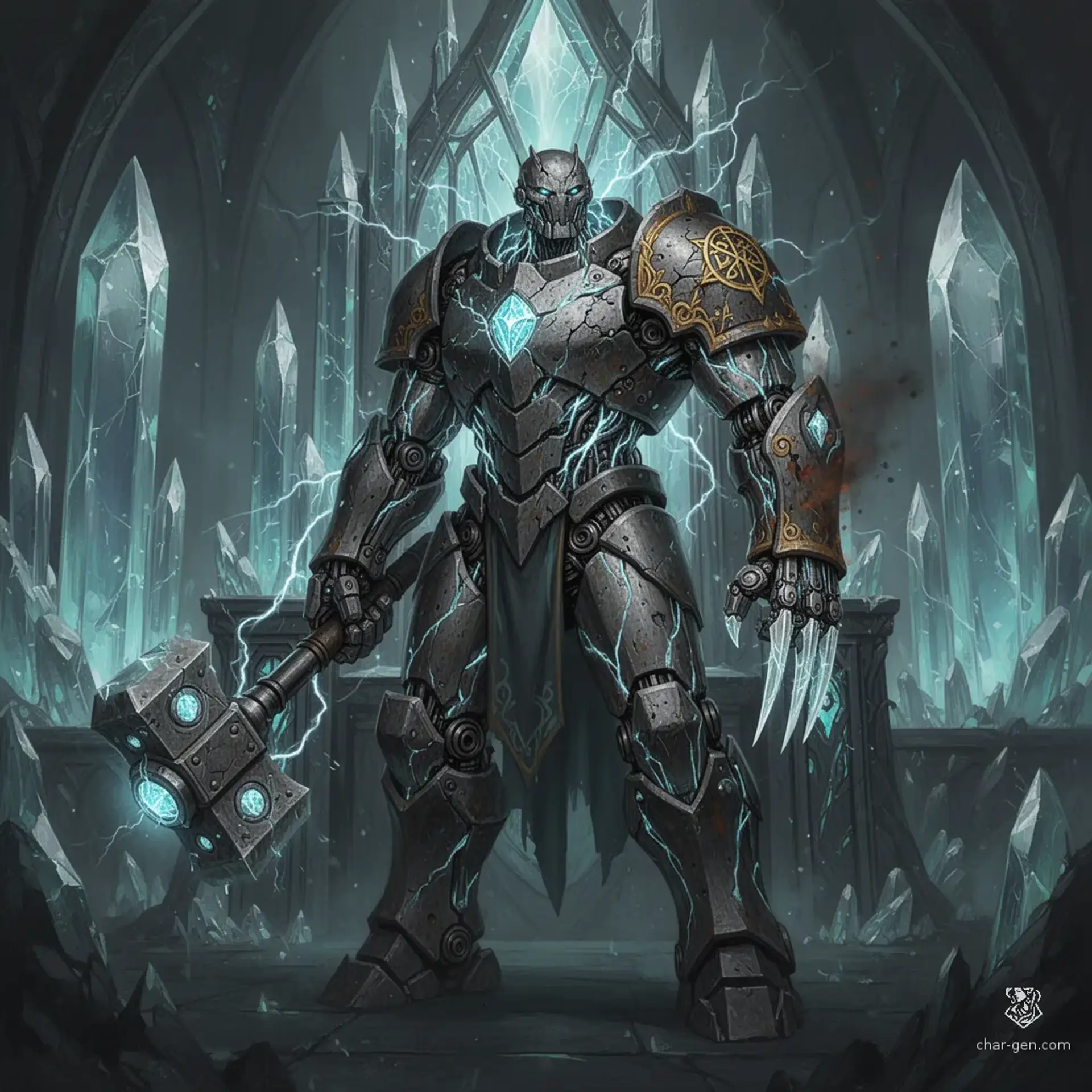 Vorenk, Overlord of the Glass Dominion - AI-generated fantasy NPC