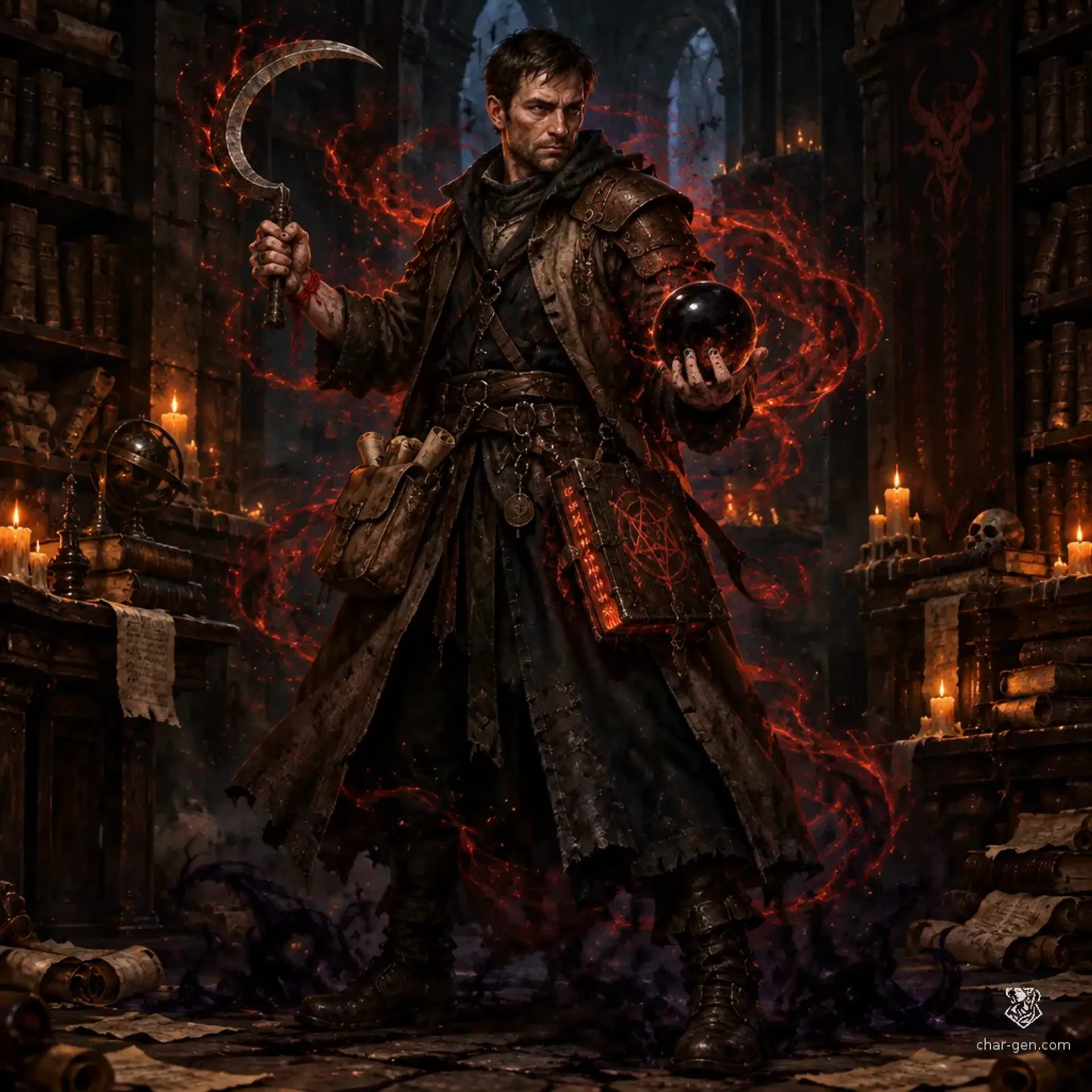 Mikel Varya - AI-generated fantasy Character