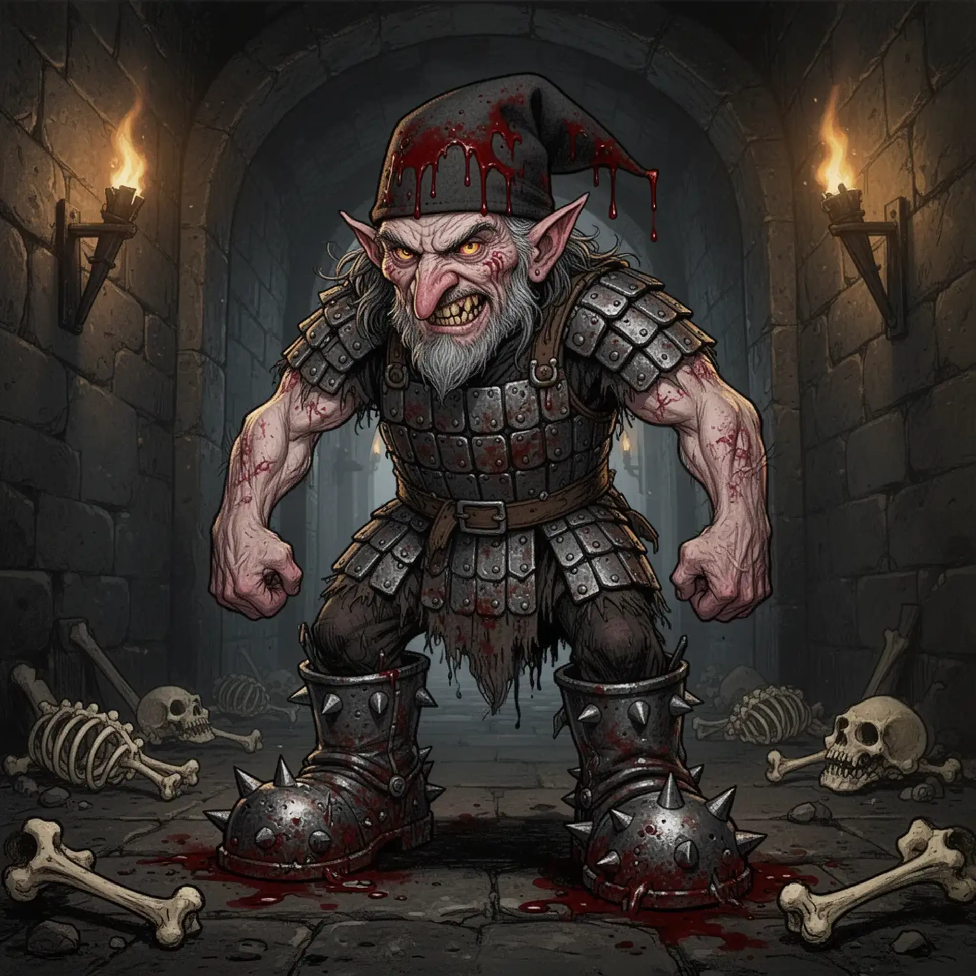 Passion-Bred Redcap - AI-generated fantasy Monster