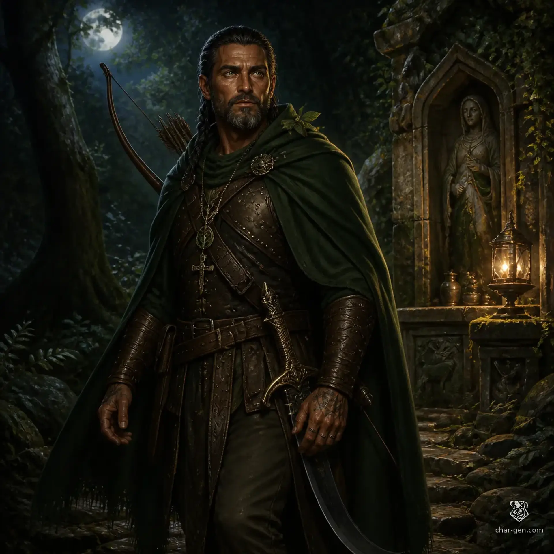 Perchta - AI-generated fantasy Character