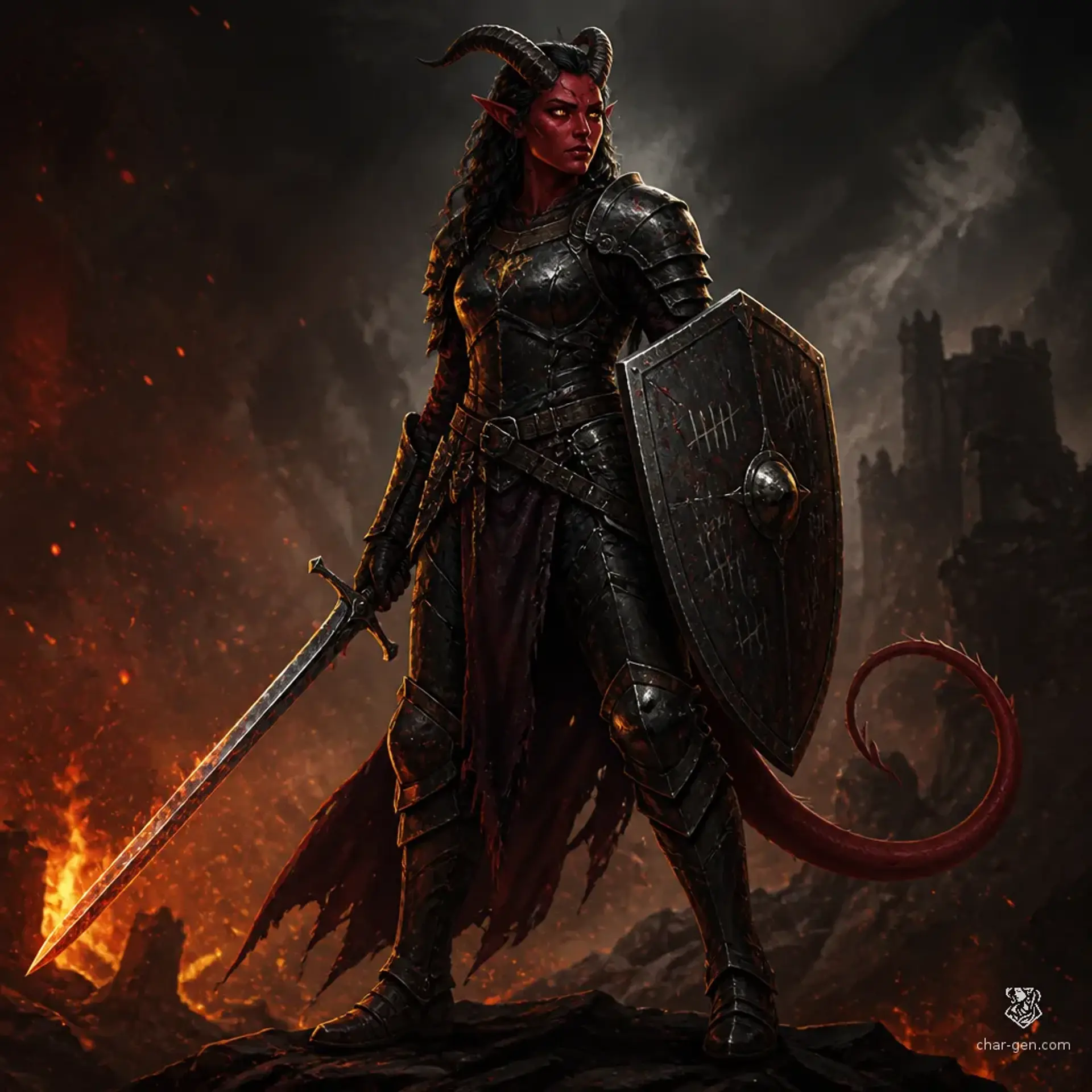 Gwen - AI-generated fantasy Character