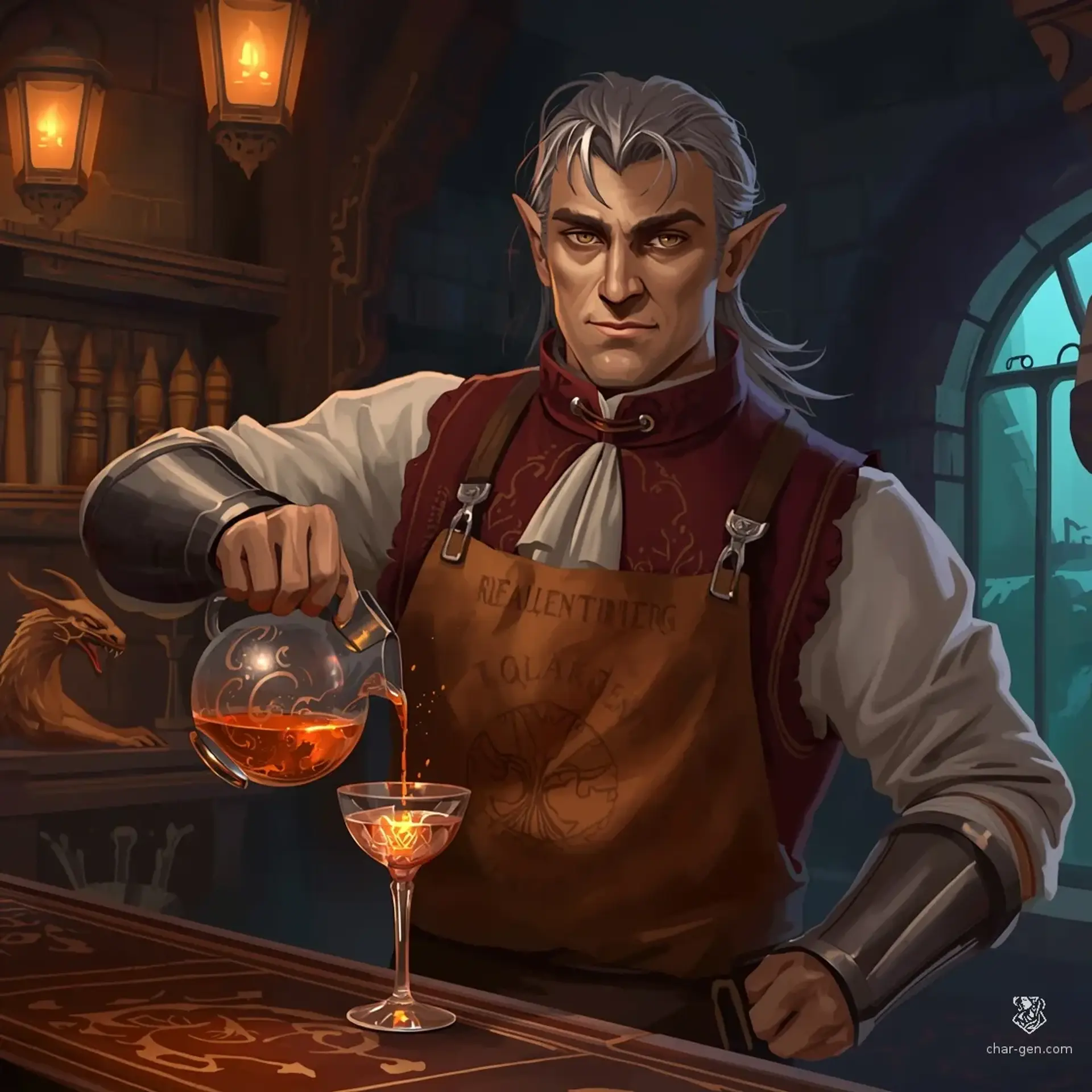 The Gilded Gryphon - AI-generated fantasy Tavern