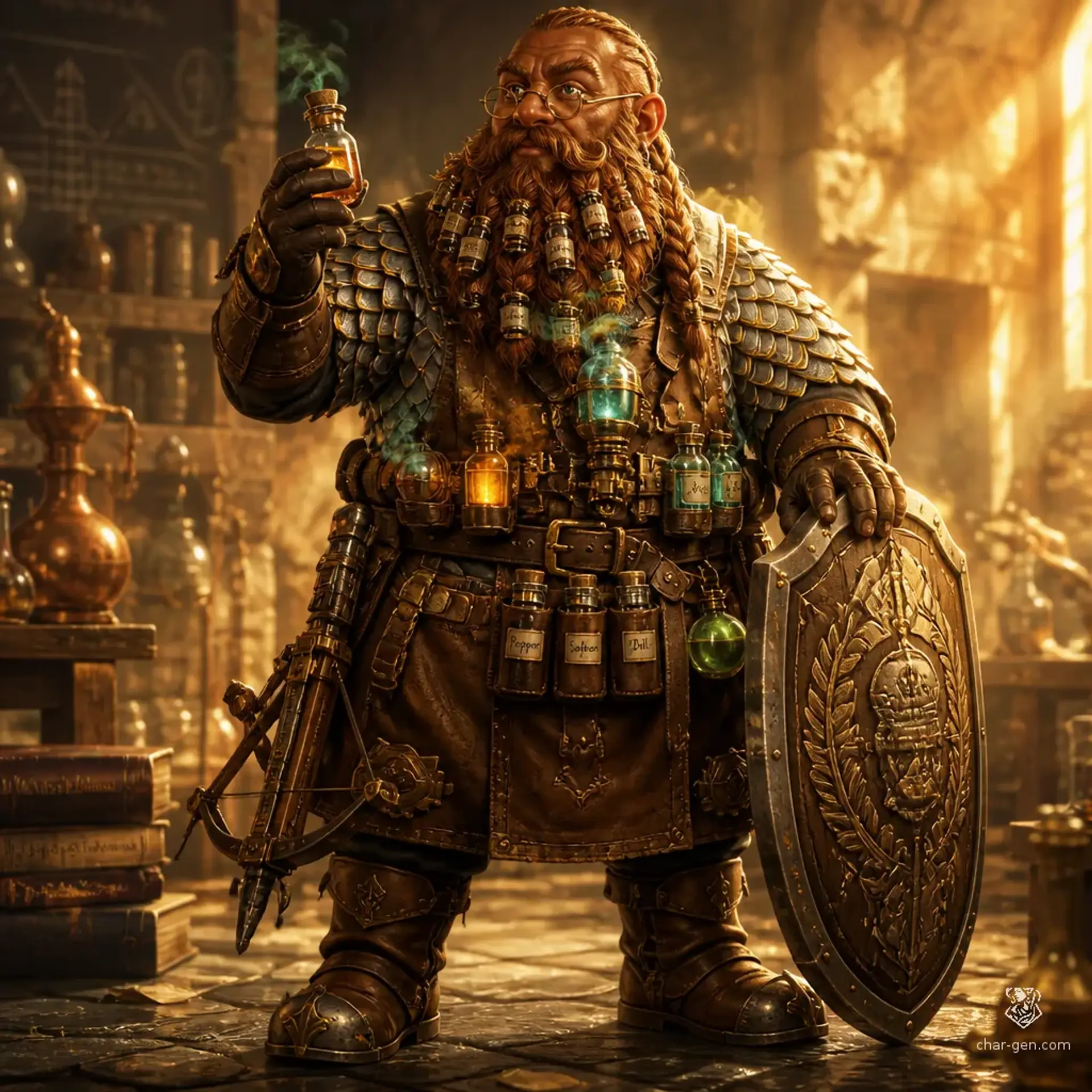 Salvador Manella - AI-generated fantasy Character