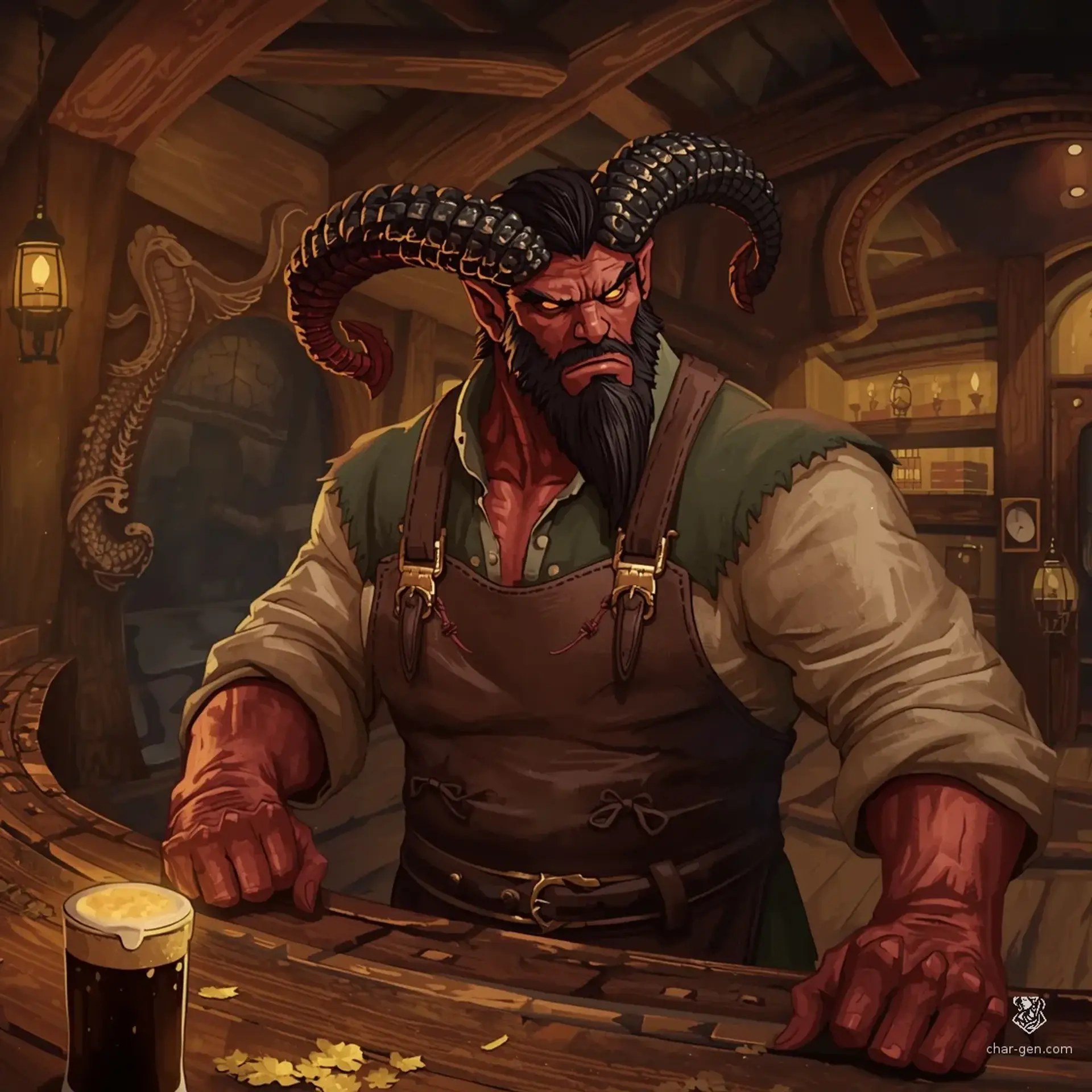 The Sinking Galley - AI-generated fantasy Tavern