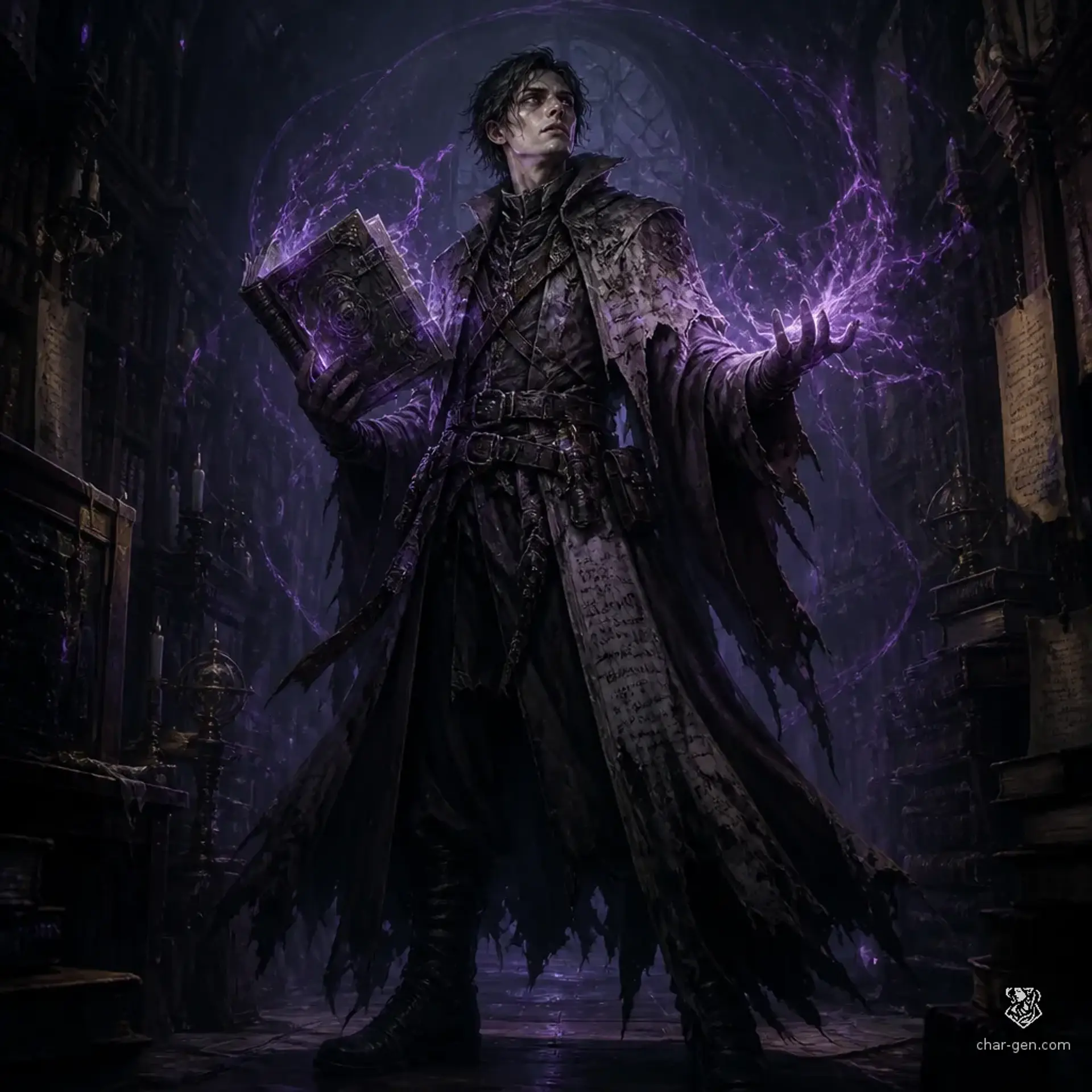 Silas Vane - AI-generated fantasy Character