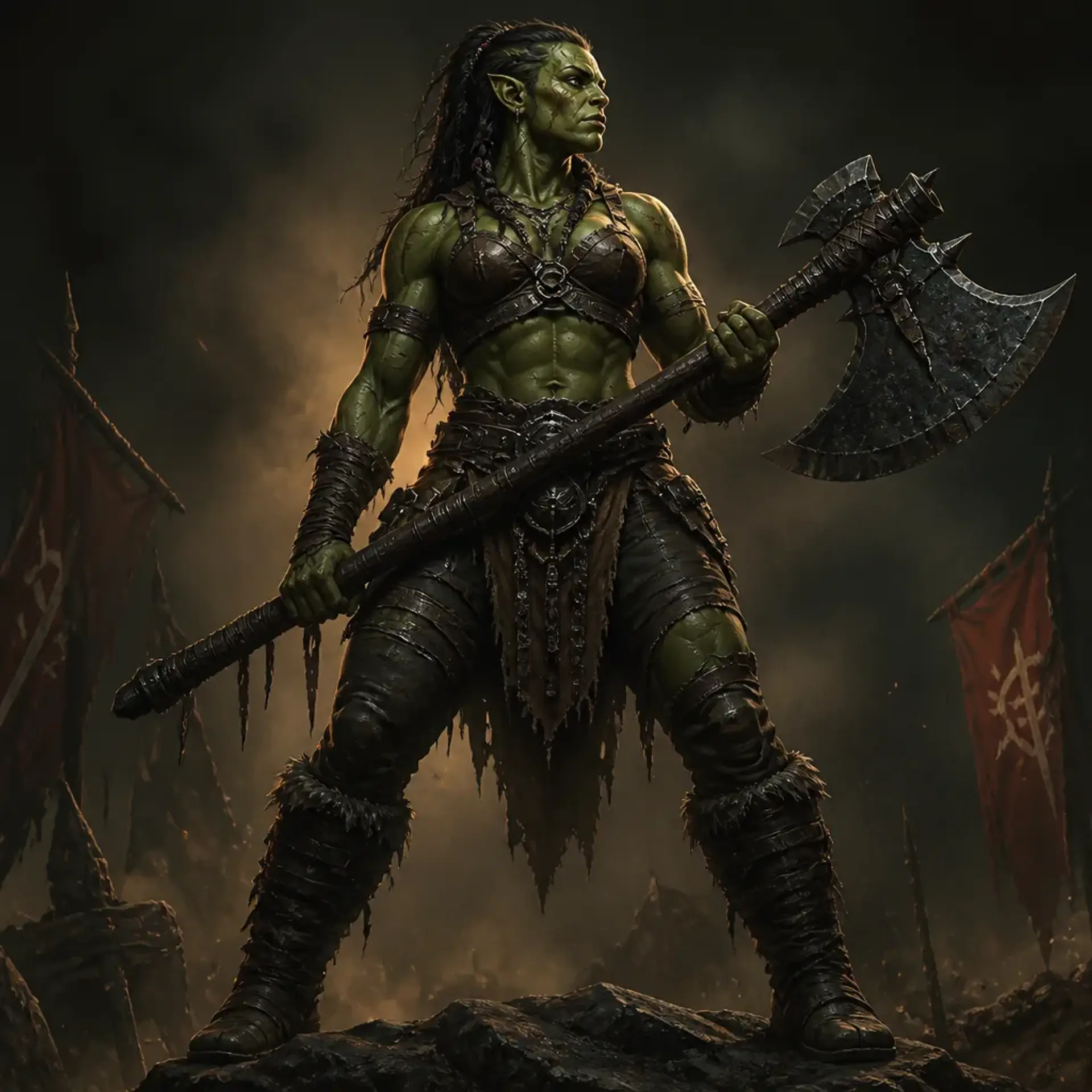 Graka the Unbroken - AI-generated fantasy Character