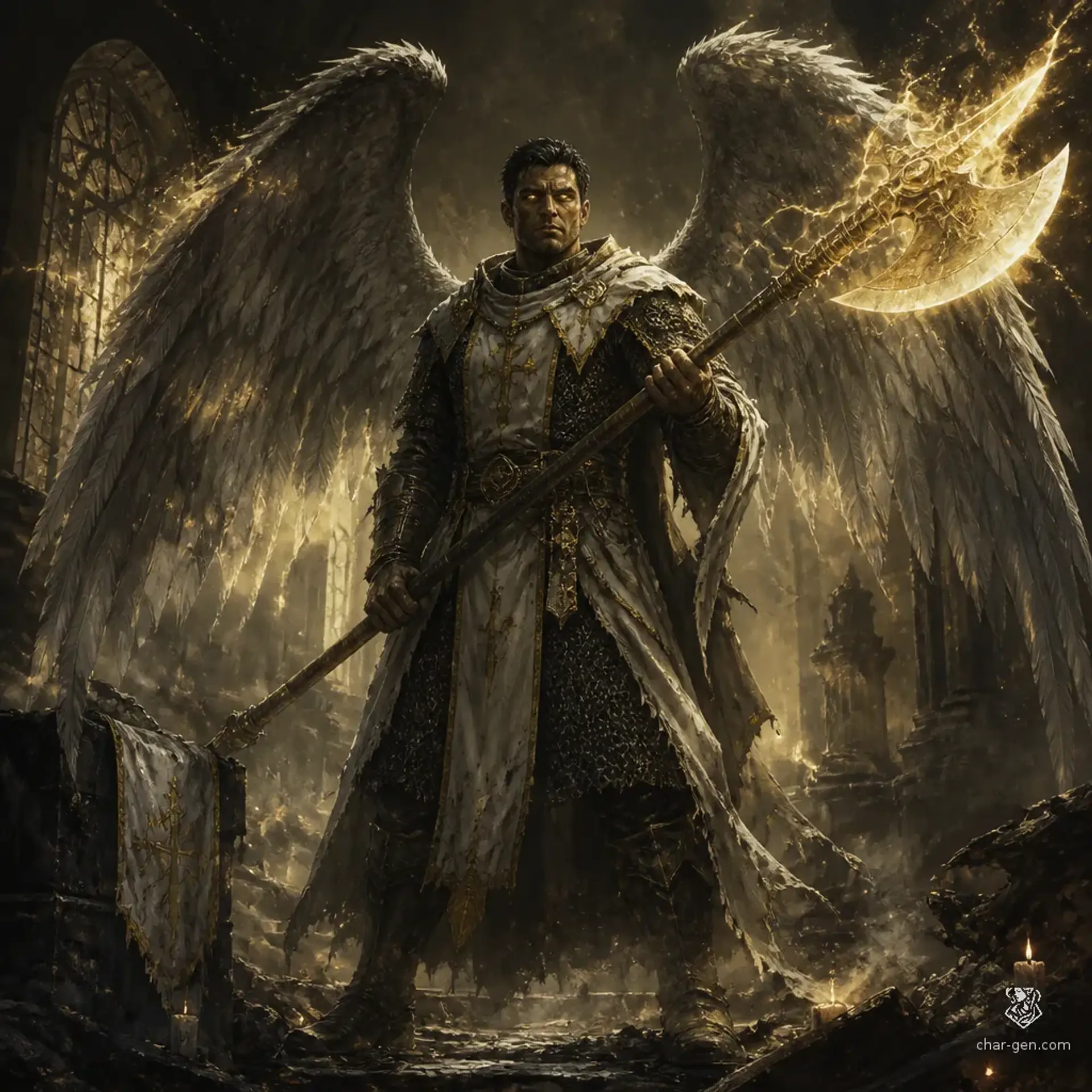Cael Varris - AI-generated fantasy Character