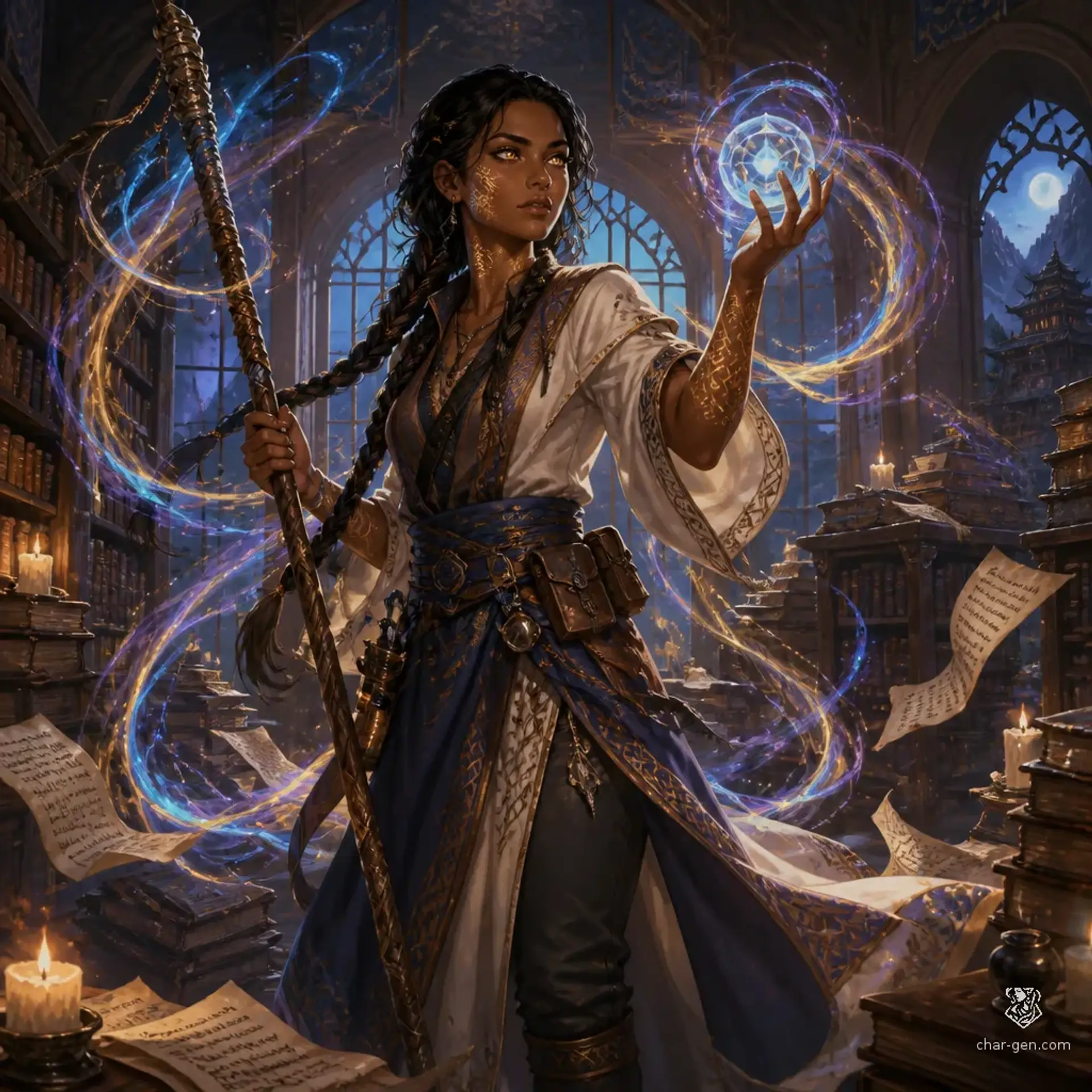 Khristene Vardzqeli - AI-generated fantasy Character