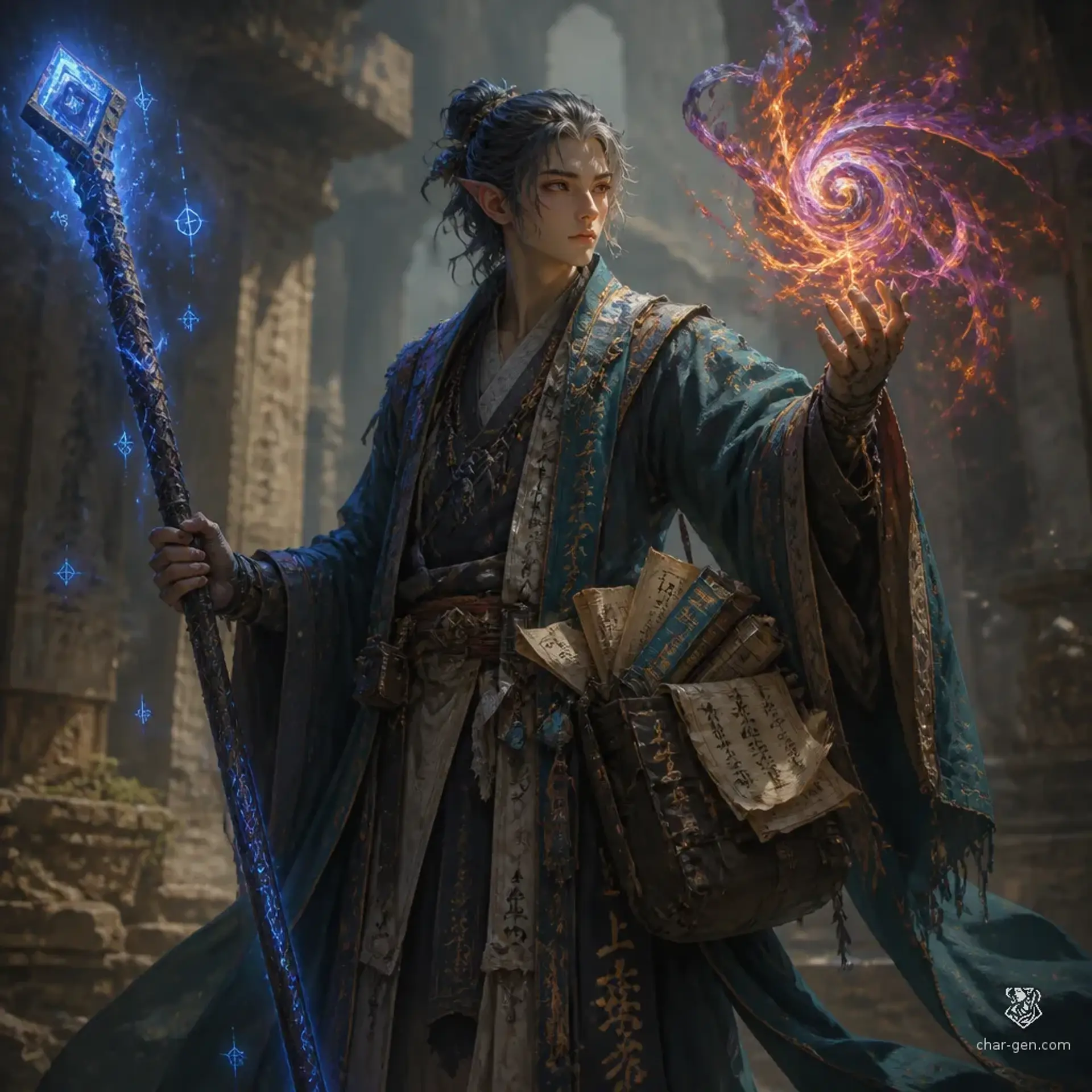 Lethariel Vael - AI-generated fantasy Character