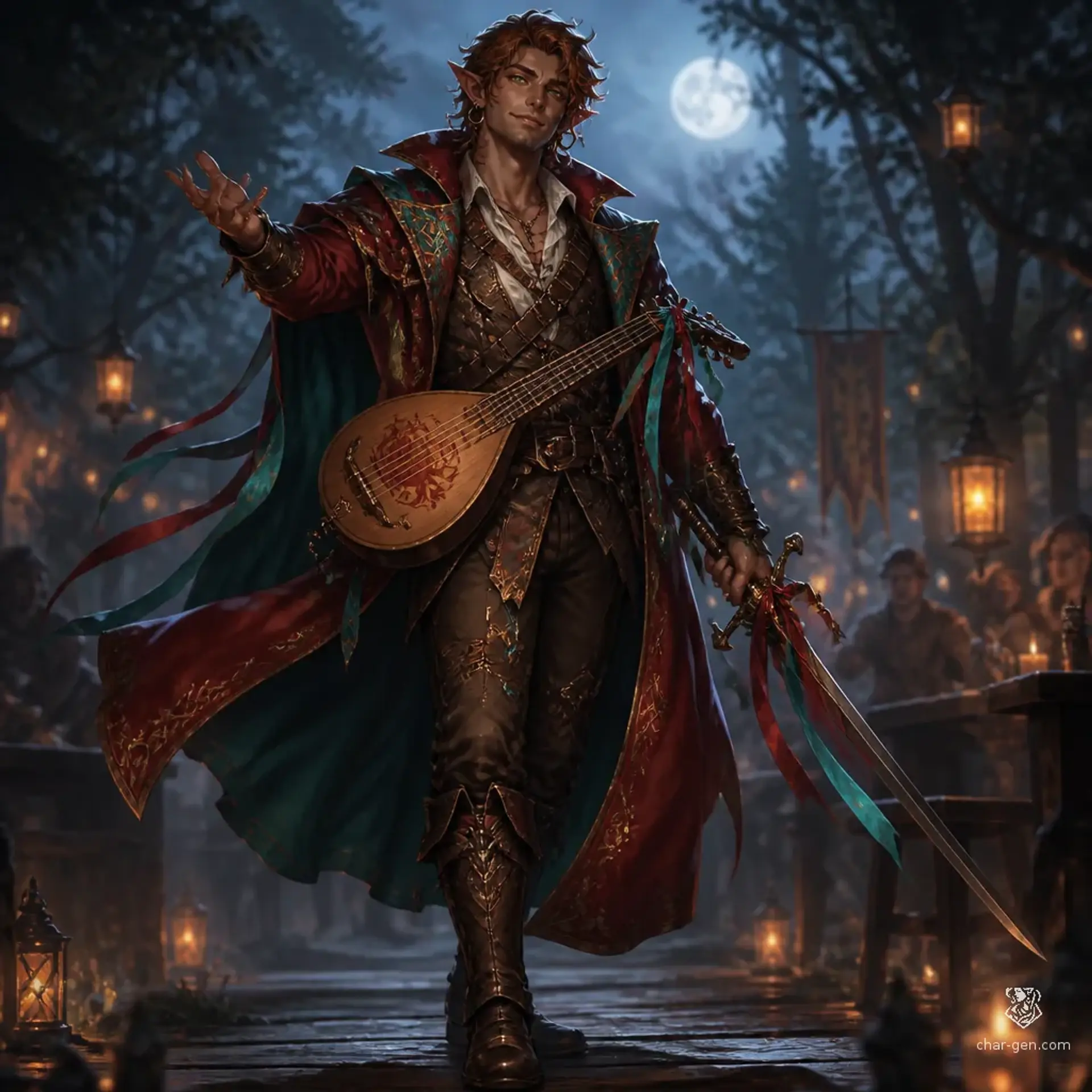 Caelan Thistledown - AI-generated fantasy Character