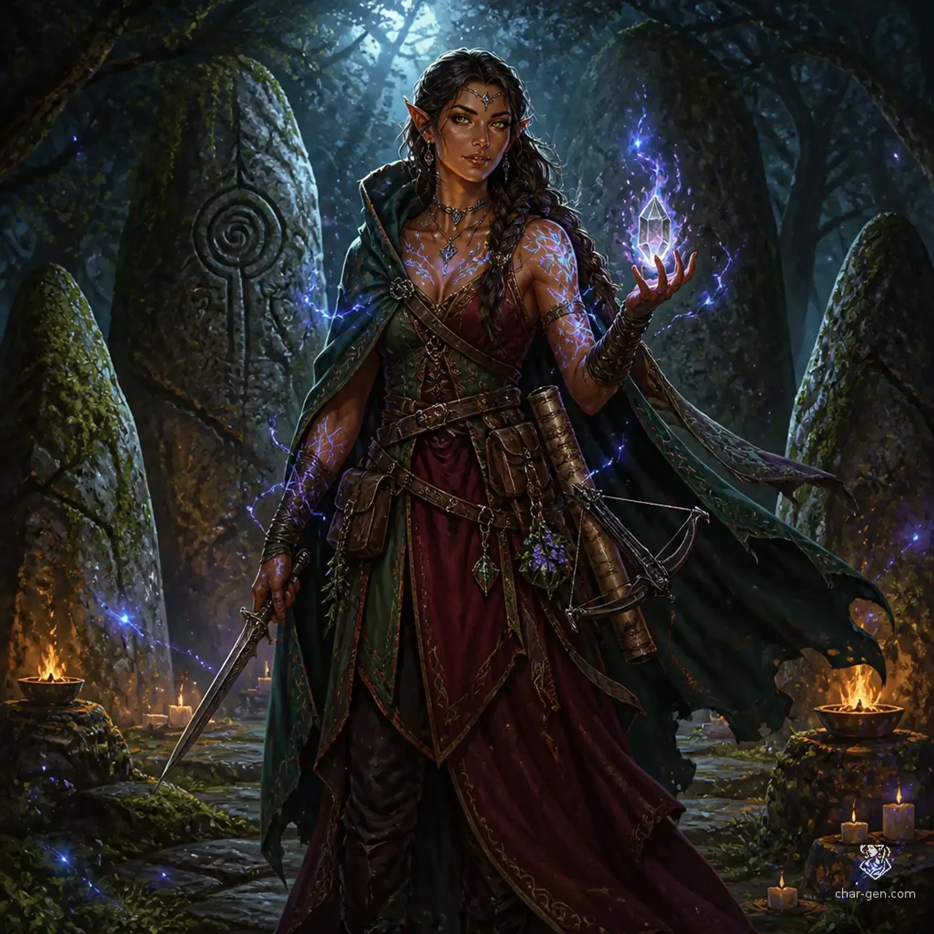Saran Vey - AI-generated fantasy Character