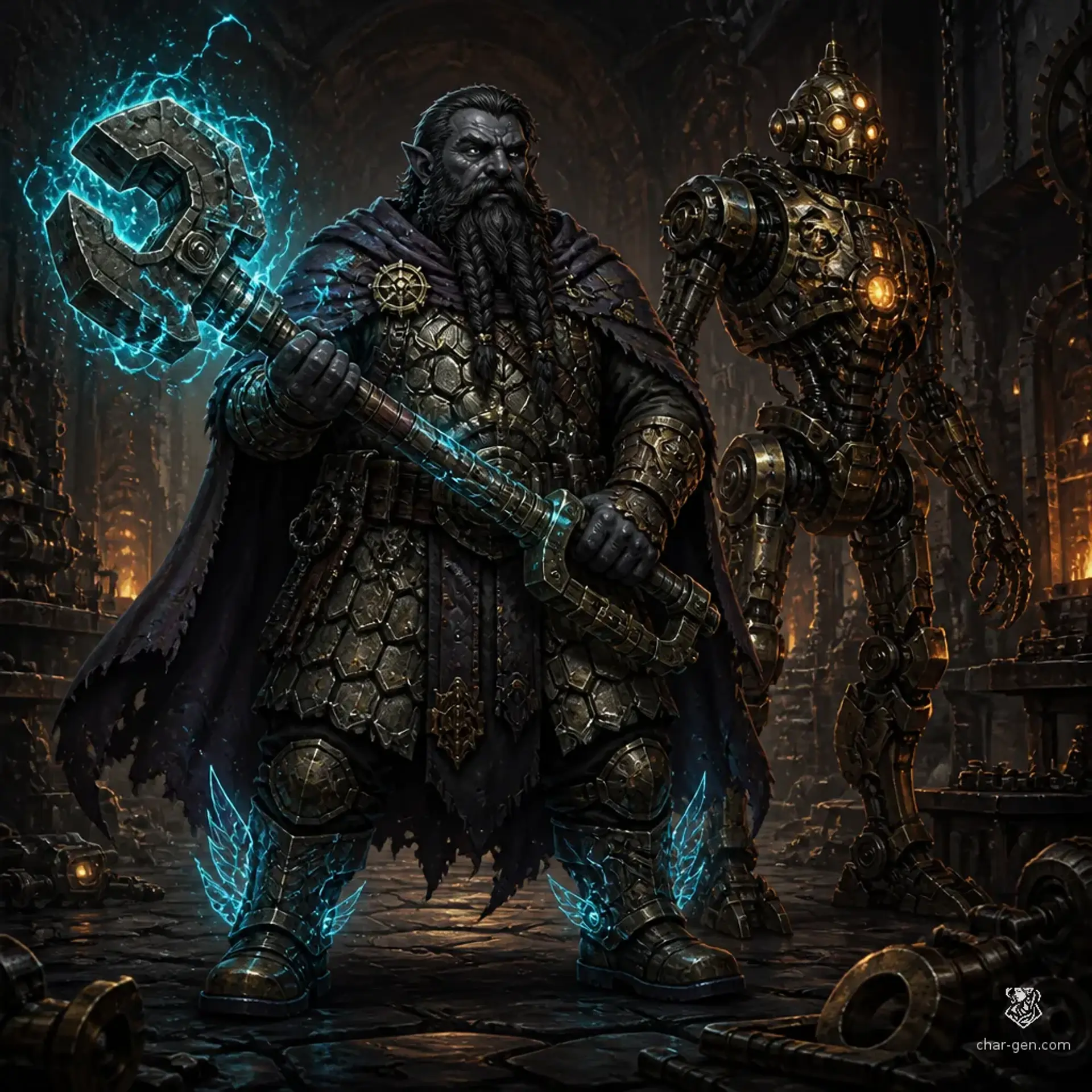 Dornen Stonefist - AI-generated fantasy Character