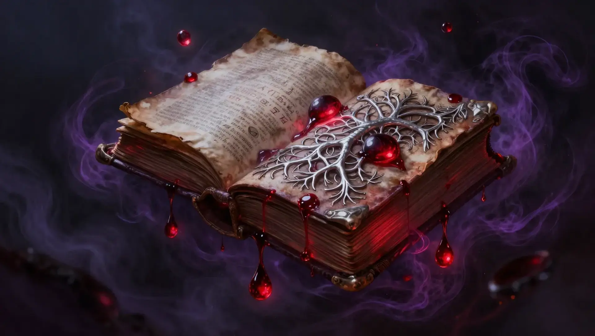 Codex der Purpurnen Eucharistie - AI-generated fantasy Spellbook