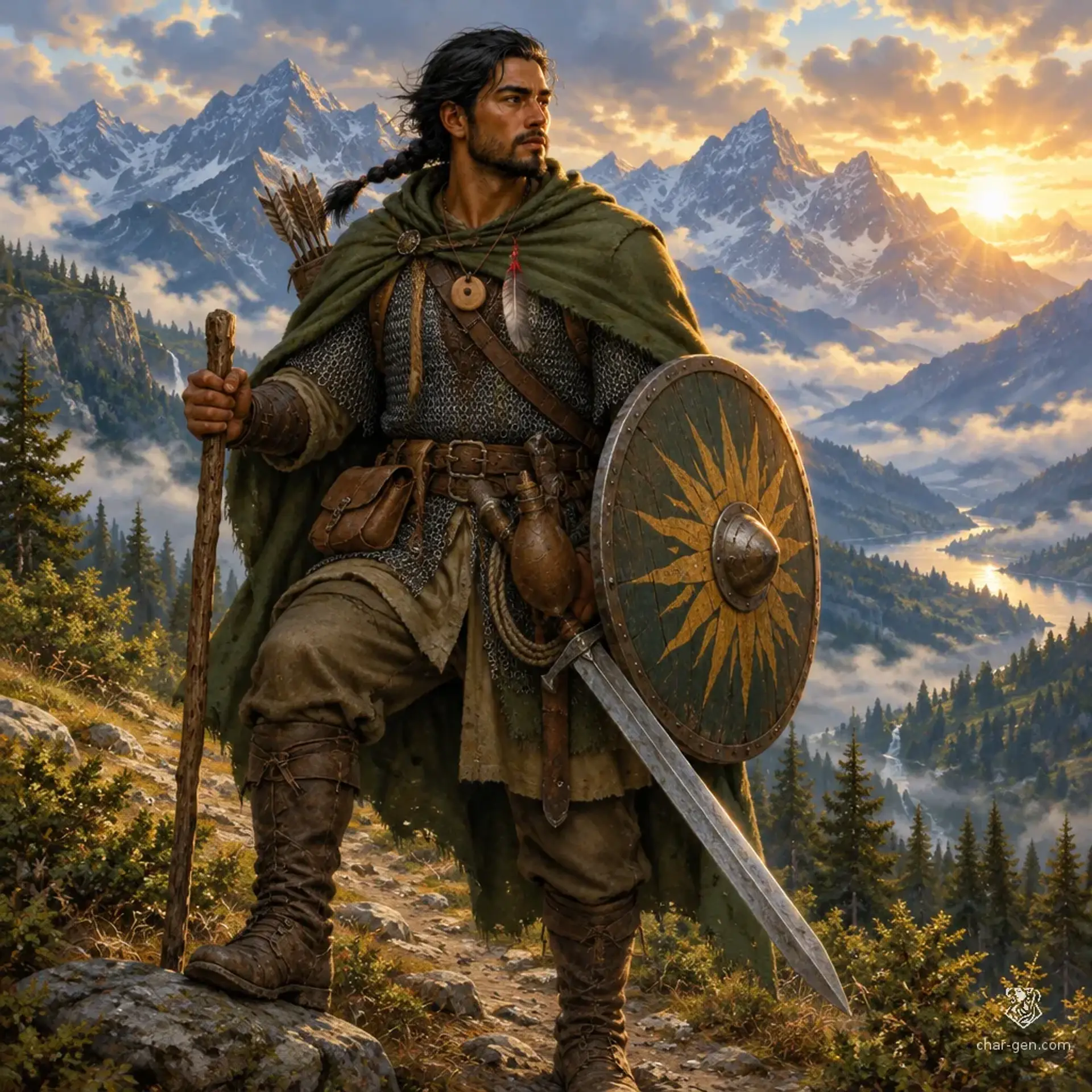 Tomaq Suyana - AI-generated fantasy Character