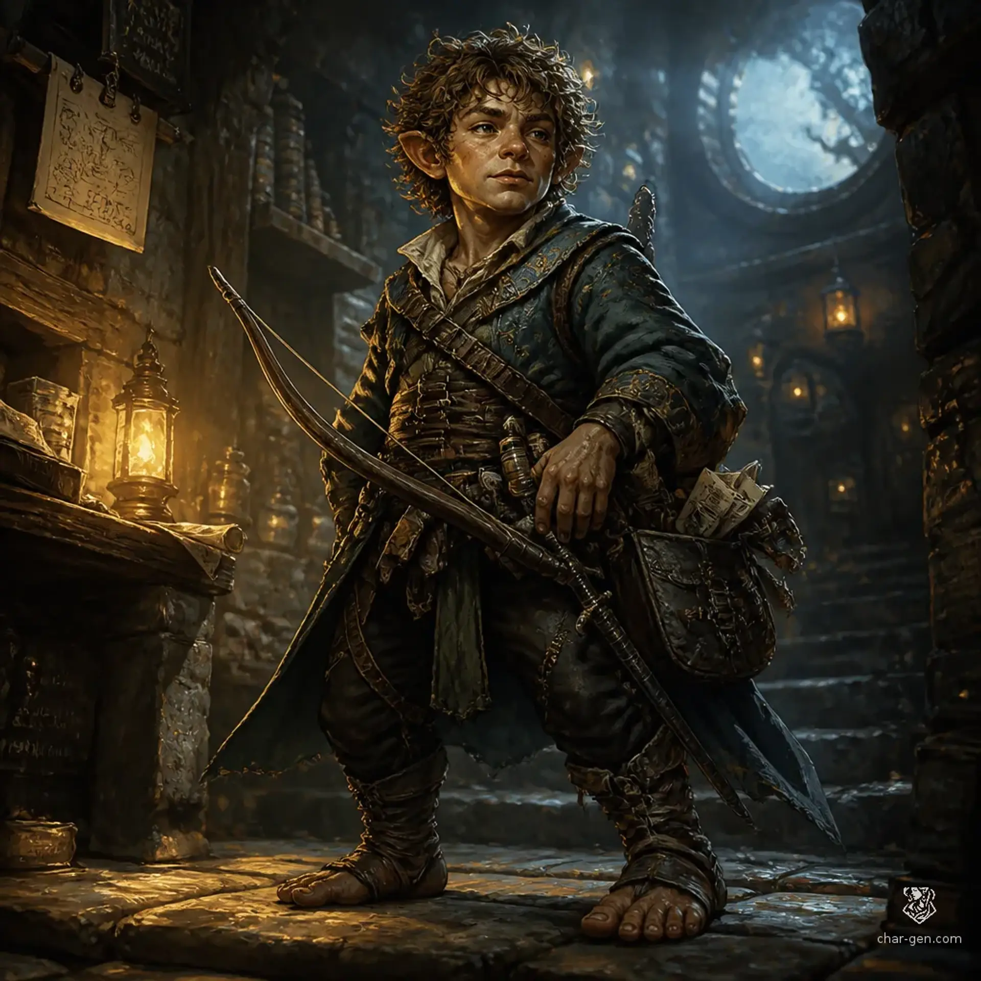 Perrin Underbough - AI-generated fantasy Character