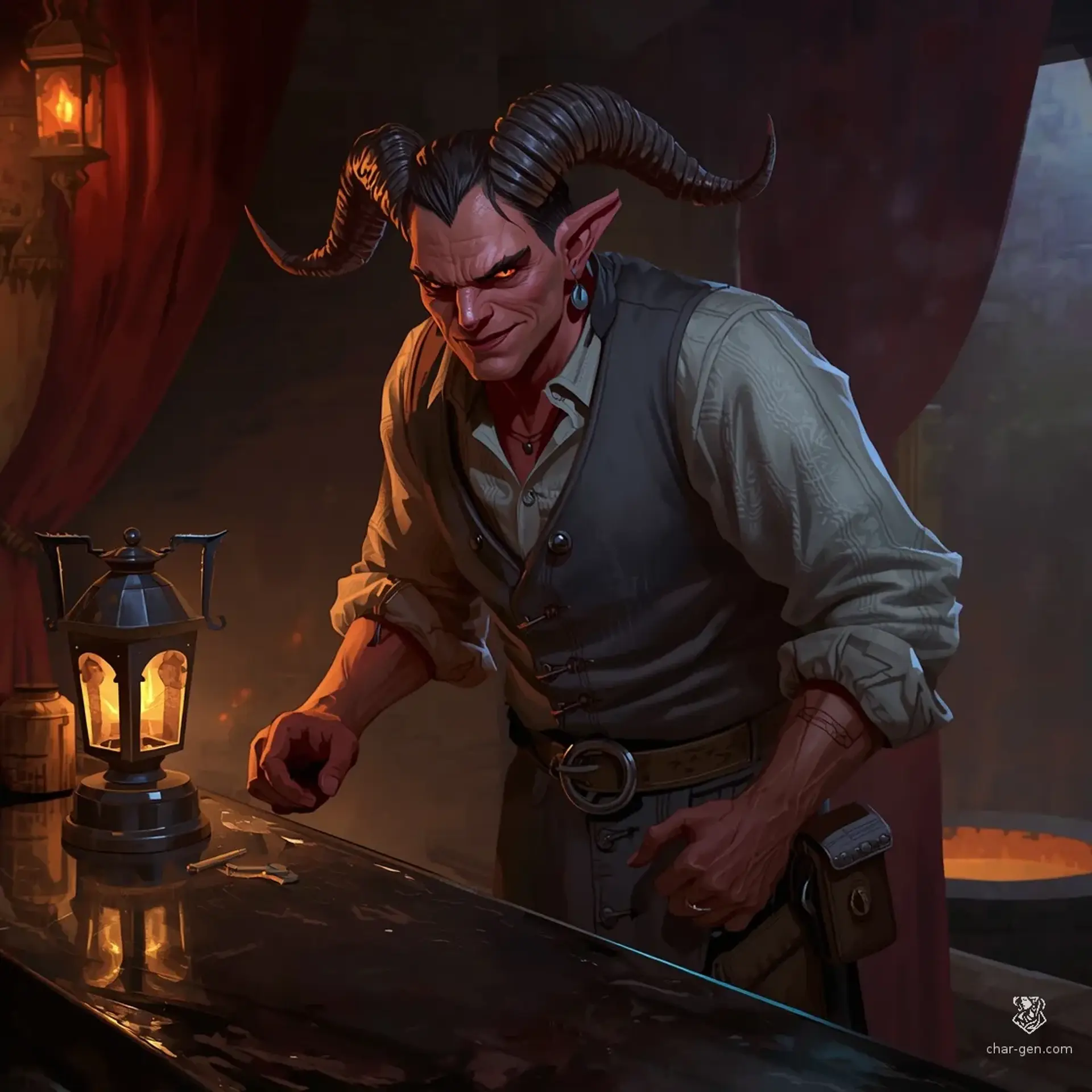 The Obsidian Flask - AI-generated fantasy Tavern