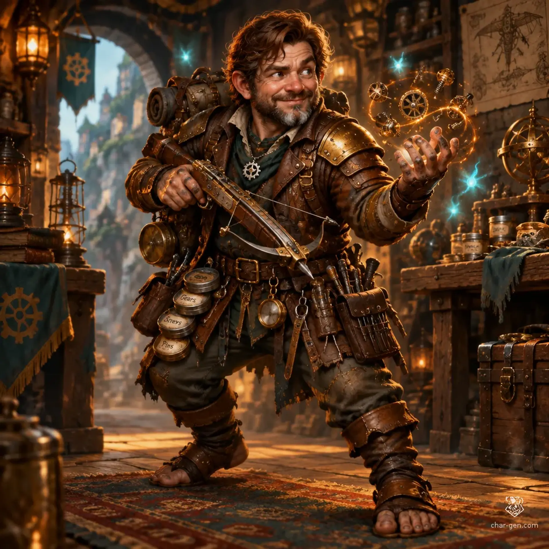 Brinoc Taffet - AI-generated fantasy Character