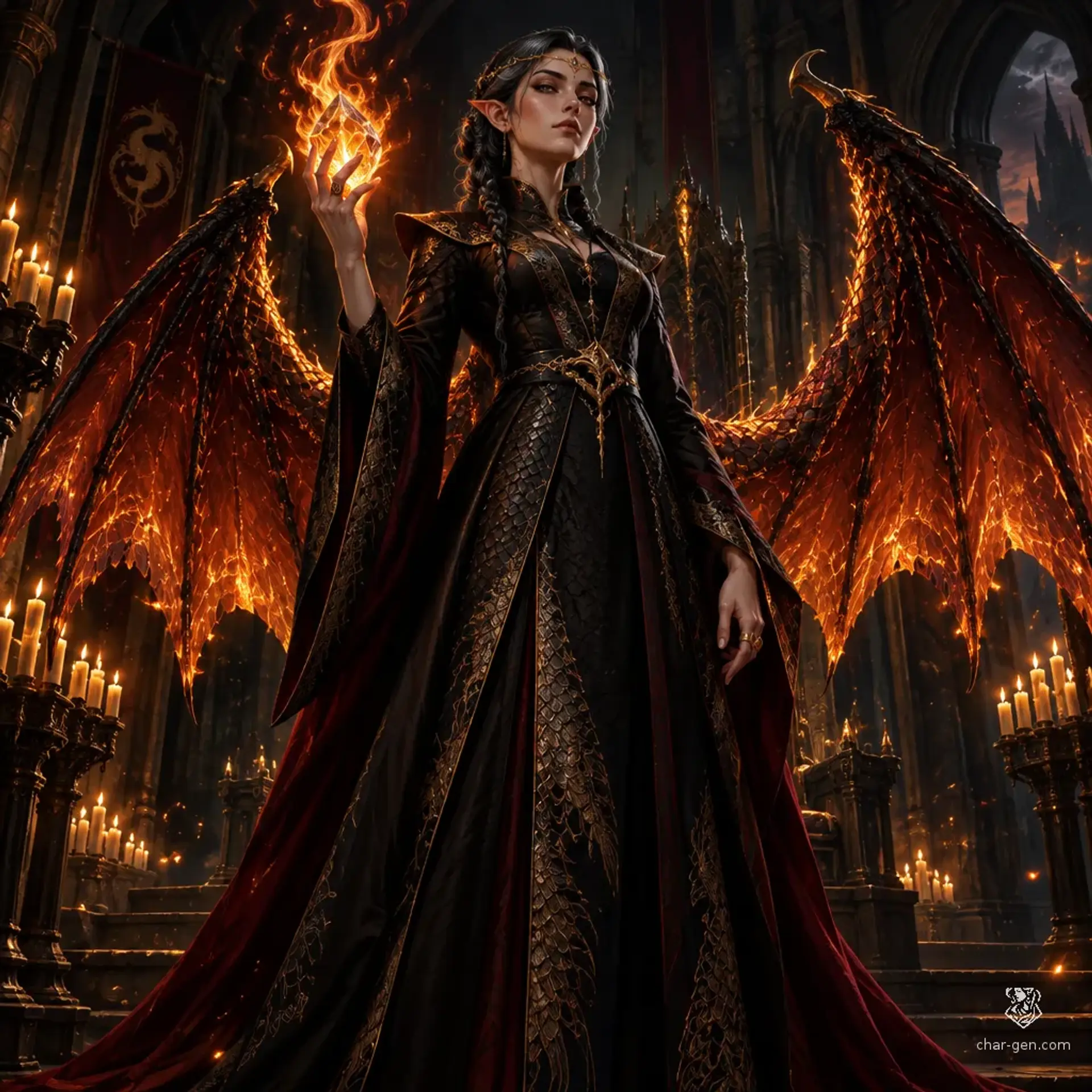 Elandra - AI-generated fantasy Character