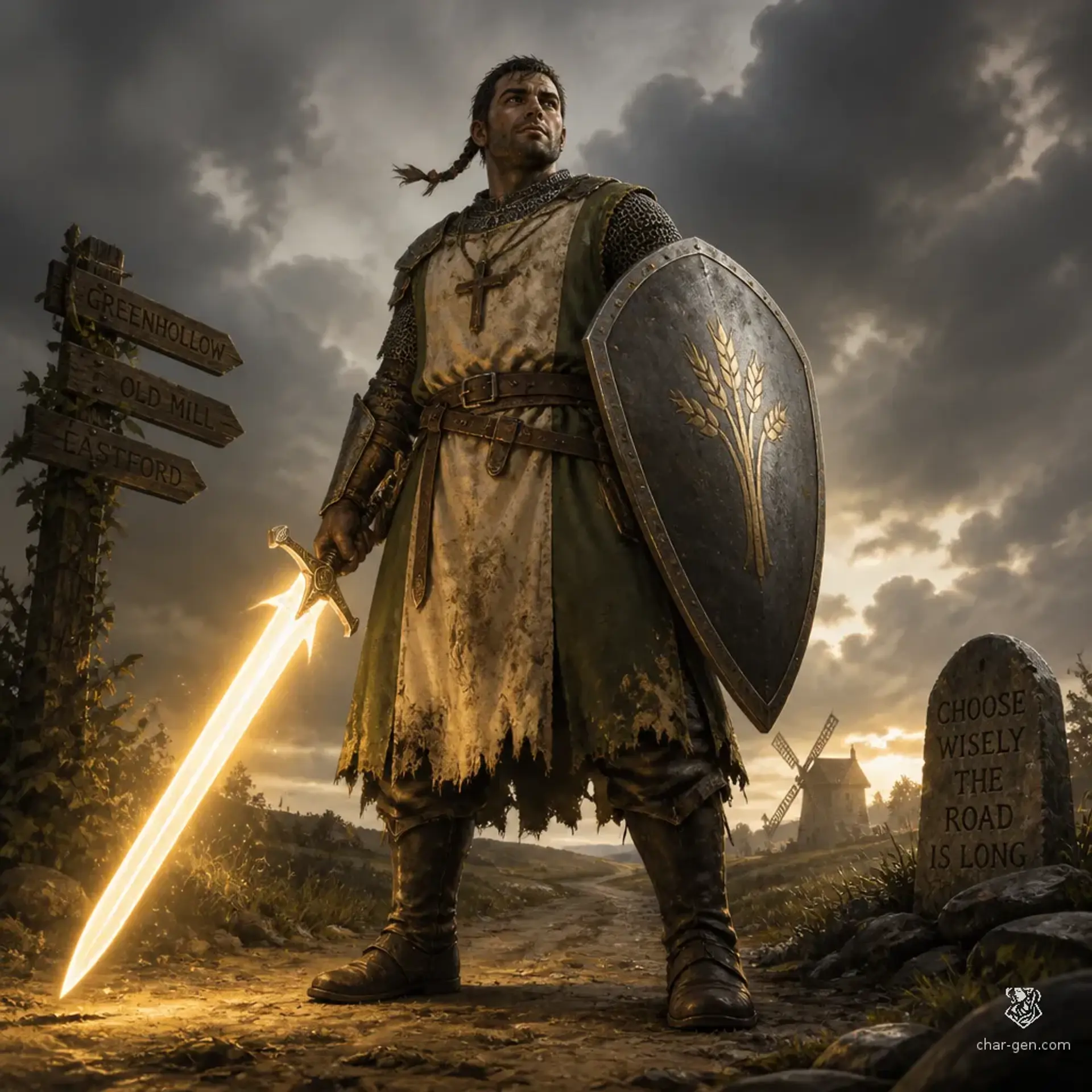 Edrin Vale - AI-generated fantasy Character