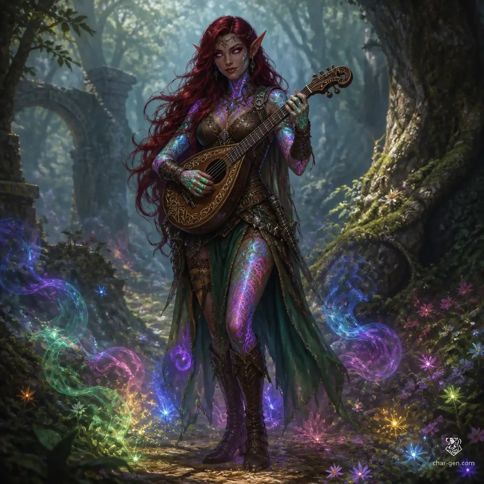 Leila - AI-generated fantasy Character
