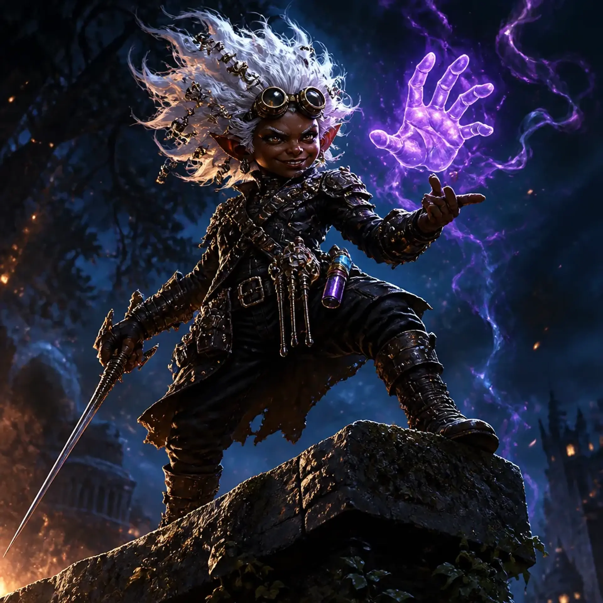 Fiznik 'Fiz' Glimmergear - AI-generated fantasy Character