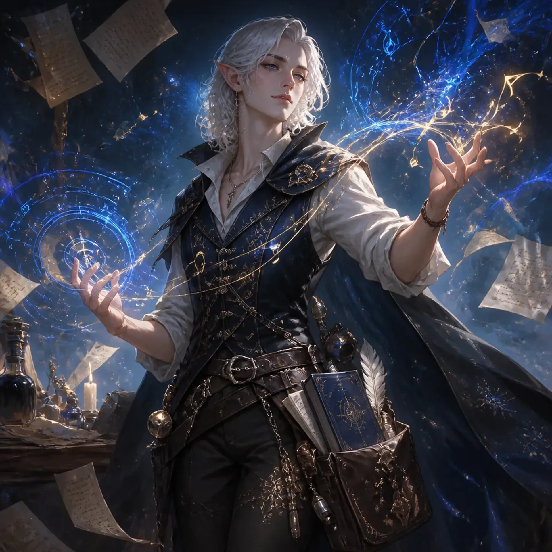 Lysandra SilverTongue - AI-generated fantasy Character
