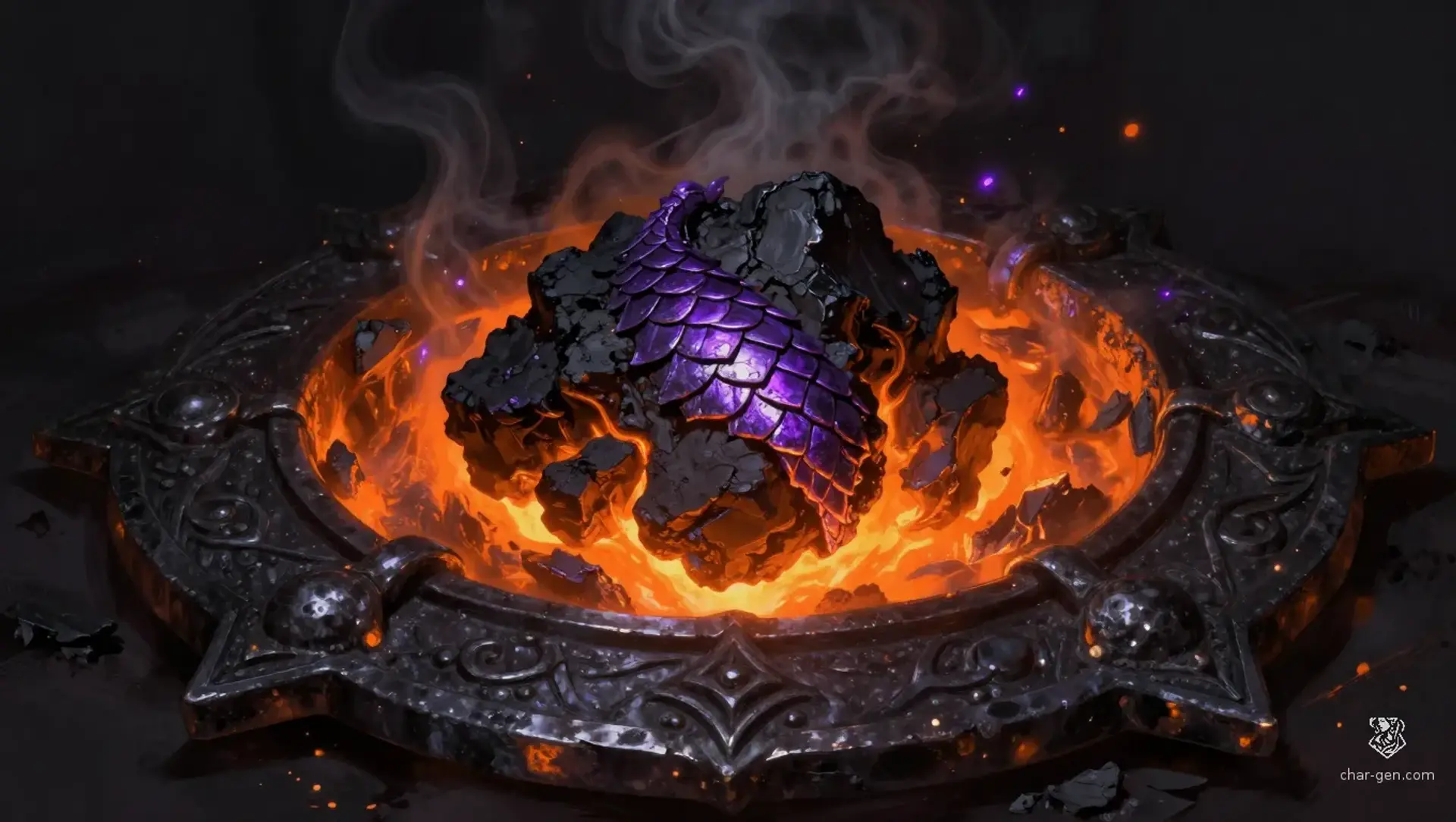 Cinder of the Everlasting Vanguard - AI-generated fantasy Magic Item
