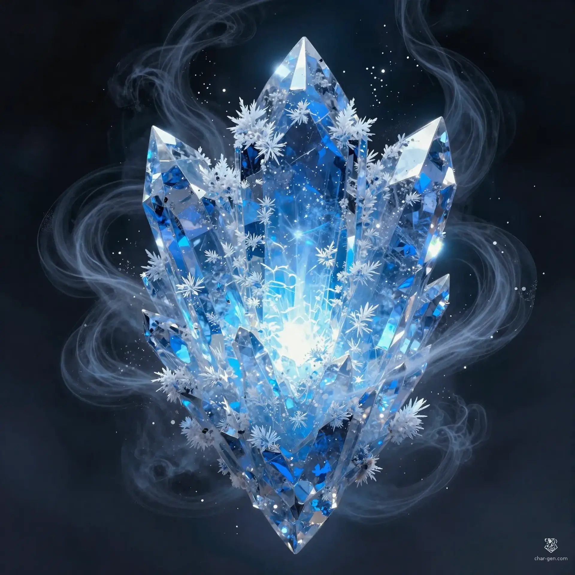 Heart of the Ever-Winter Queen - AI-generated fantasy Magic Item