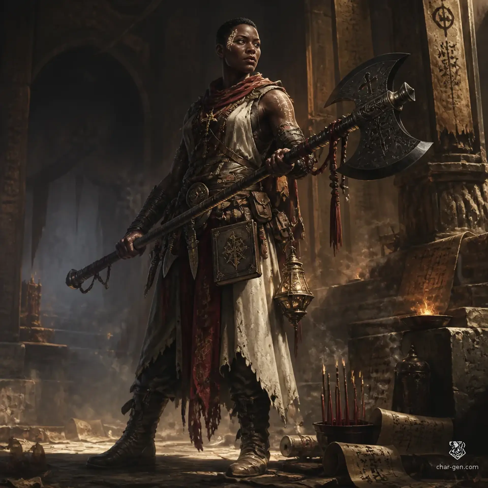 Seshat Osundé - AI-generated fantasy Character