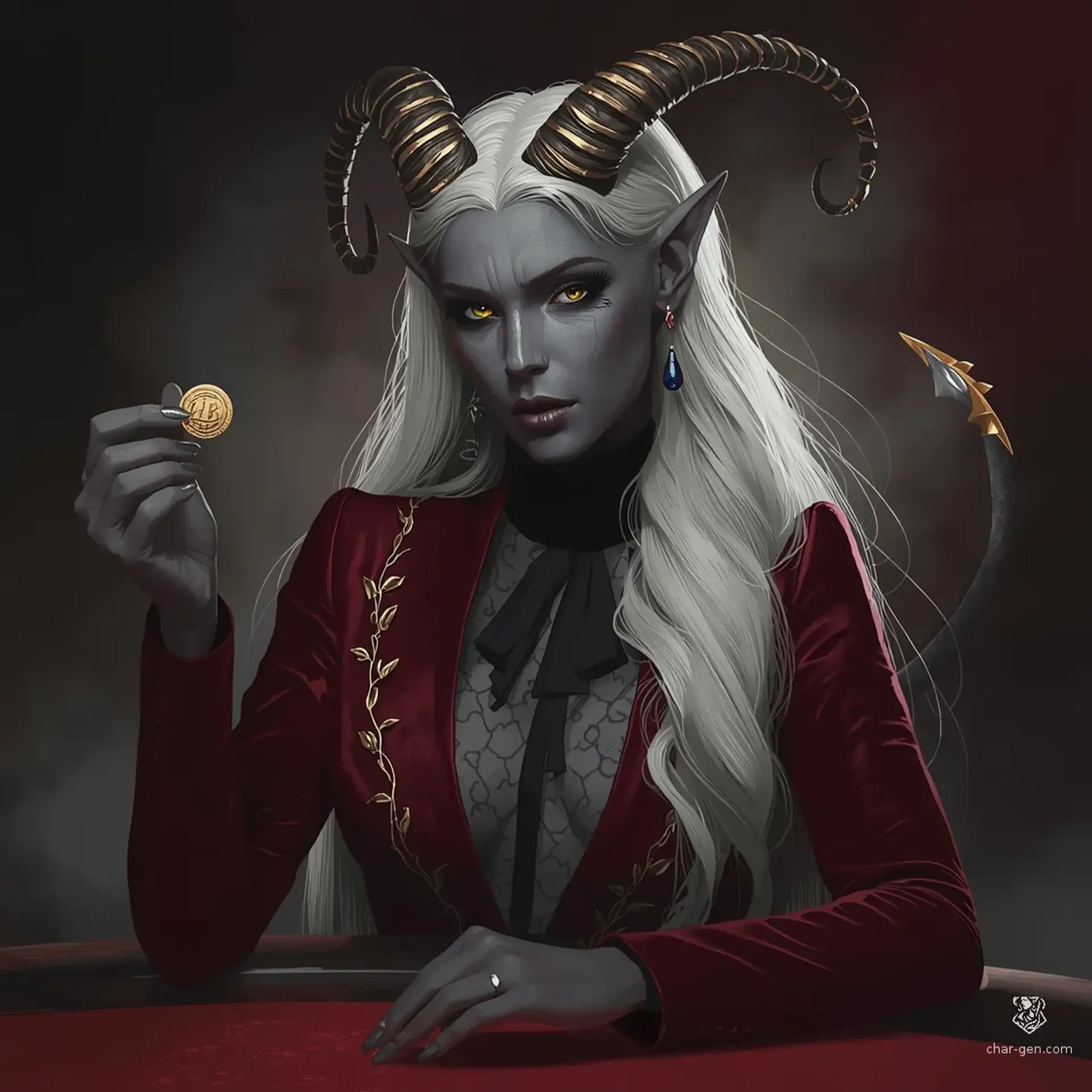 Kallista Malakor - AI-generated fantasy NPC