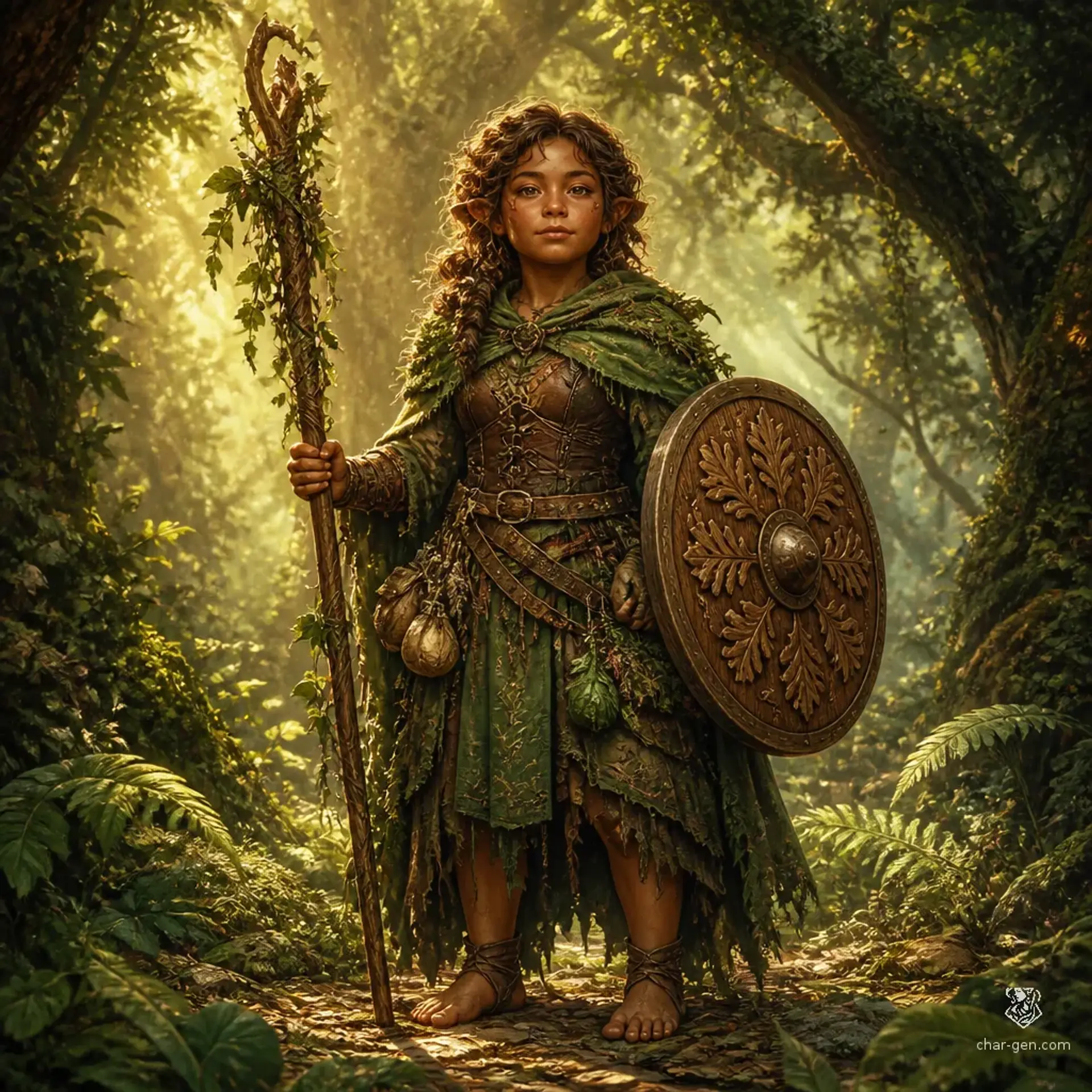 Mira Bramblefoot - AI-generated fantasy Character