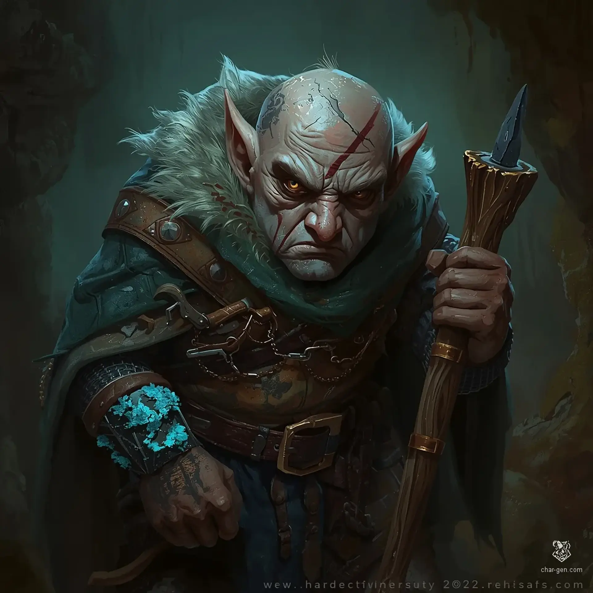Kabbel Rat-King Gemflicker - AI-generated fantasy NPC
