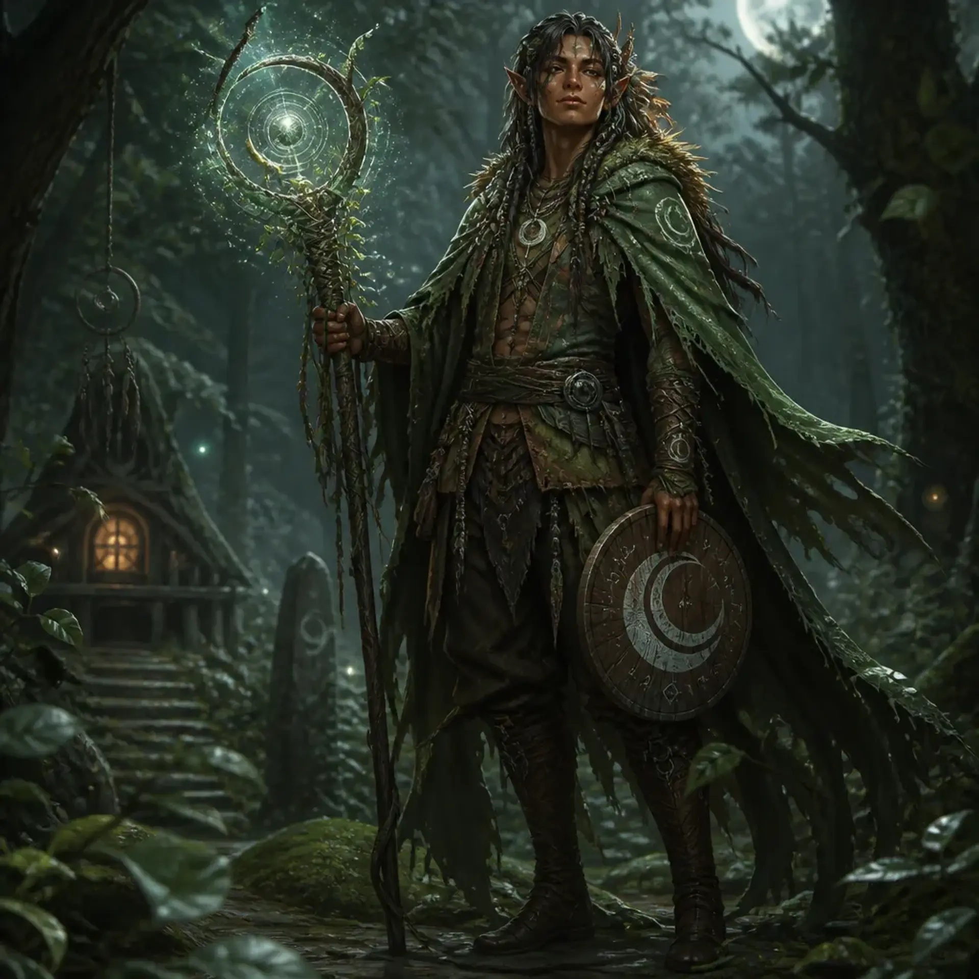 Saelith Moonbrook - AI-generated fantasy Character