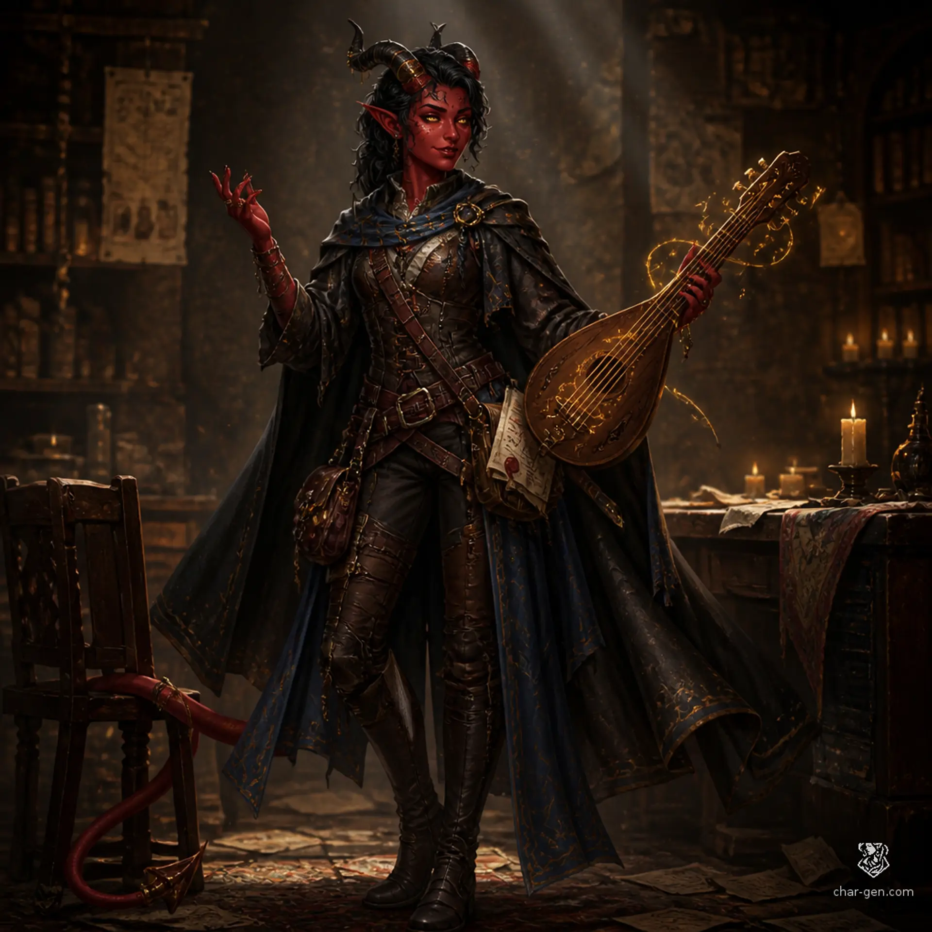 Fintara - AI-generated fantasy Character