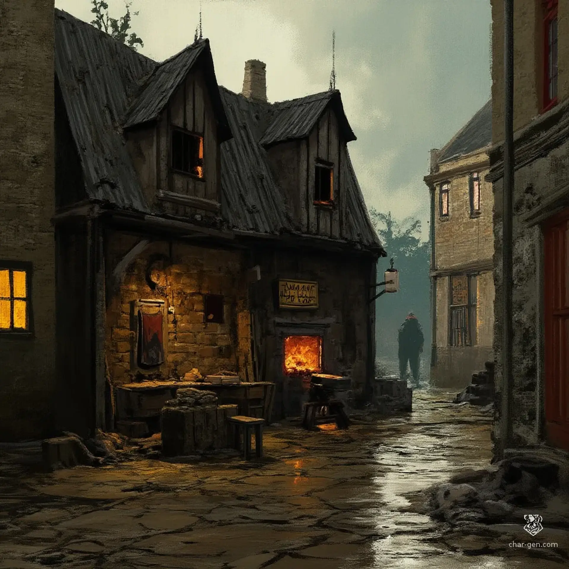 The Ember Reforged - AI-generated fantasy Shop