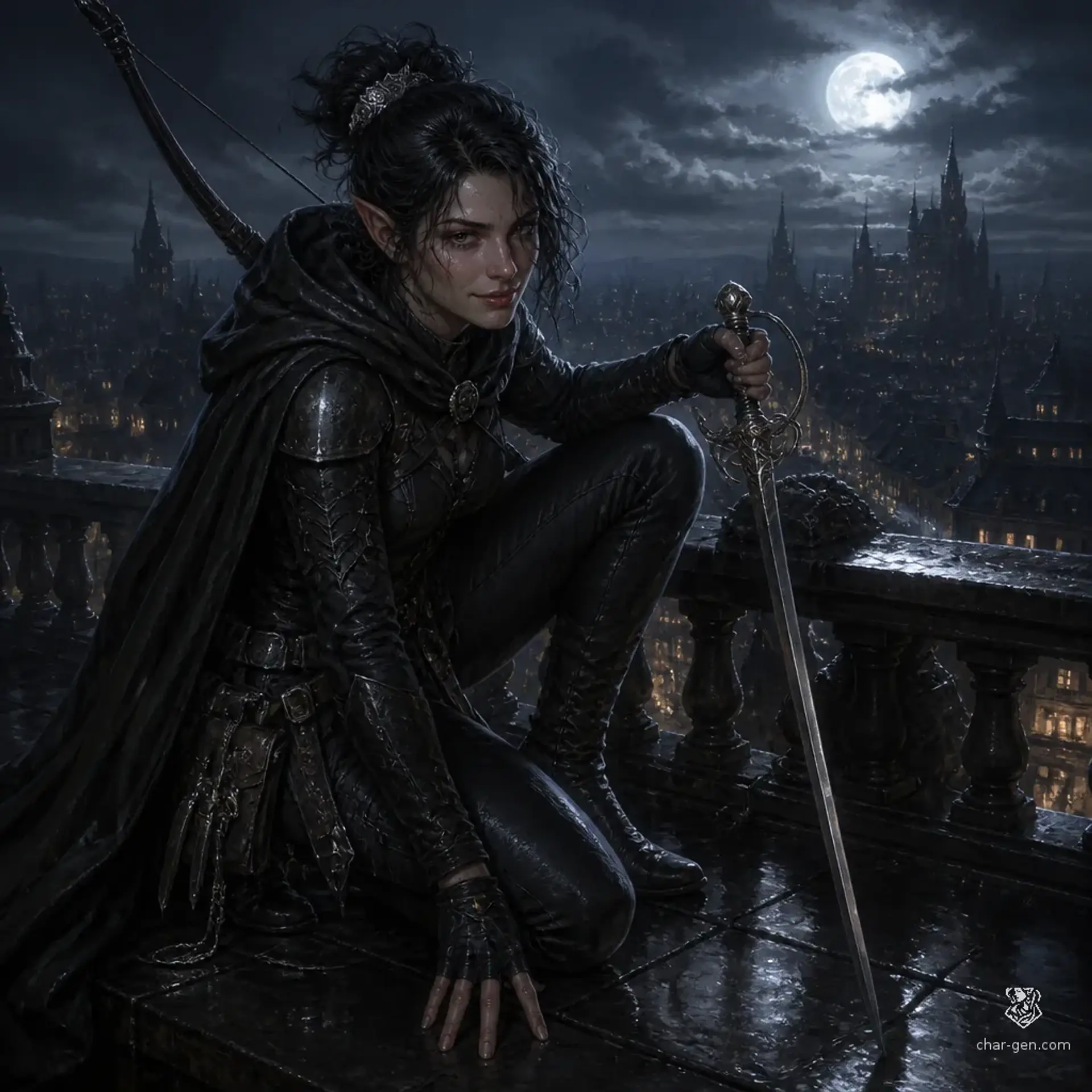 Lira Voss - AI-generated fantasy Character