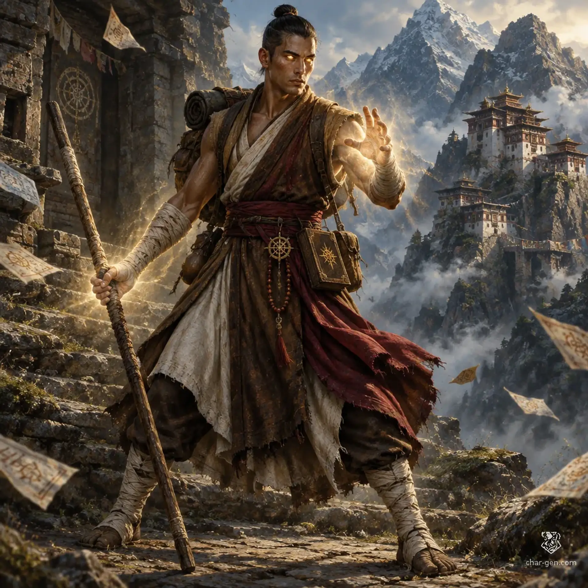 Ketrik Meskhi - AI-generated fantasy Character